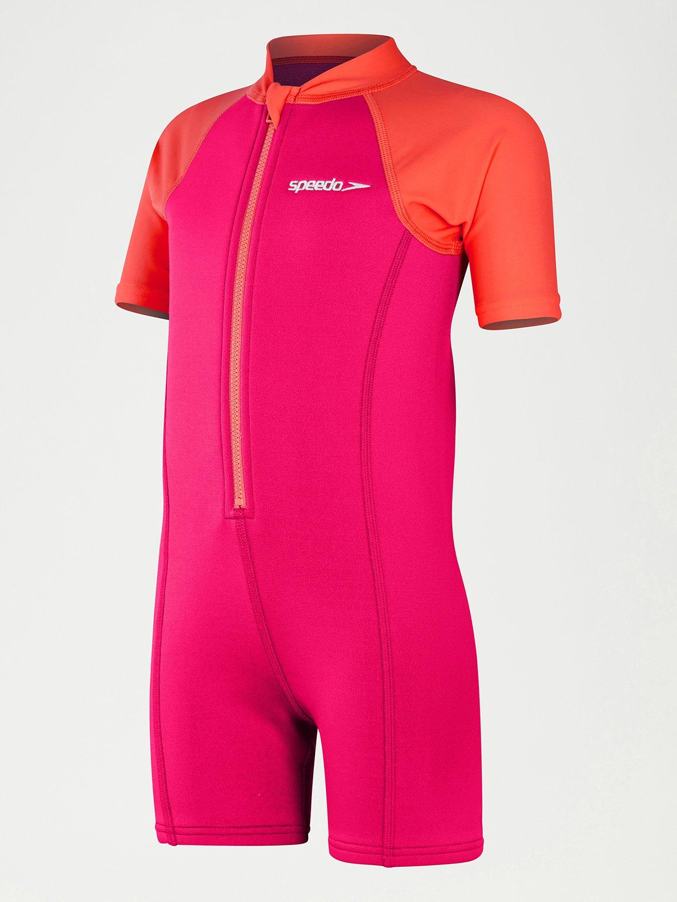 Image 1 of 5 of Speedo Girls Learn to Swim Neoprene Suit - Pink