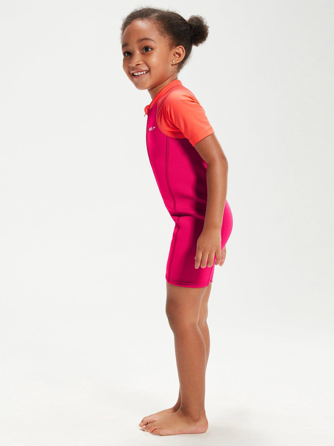 Image 4 of 5 of Speedo Girls Learn to Swim Neoprene Suit - Pink
