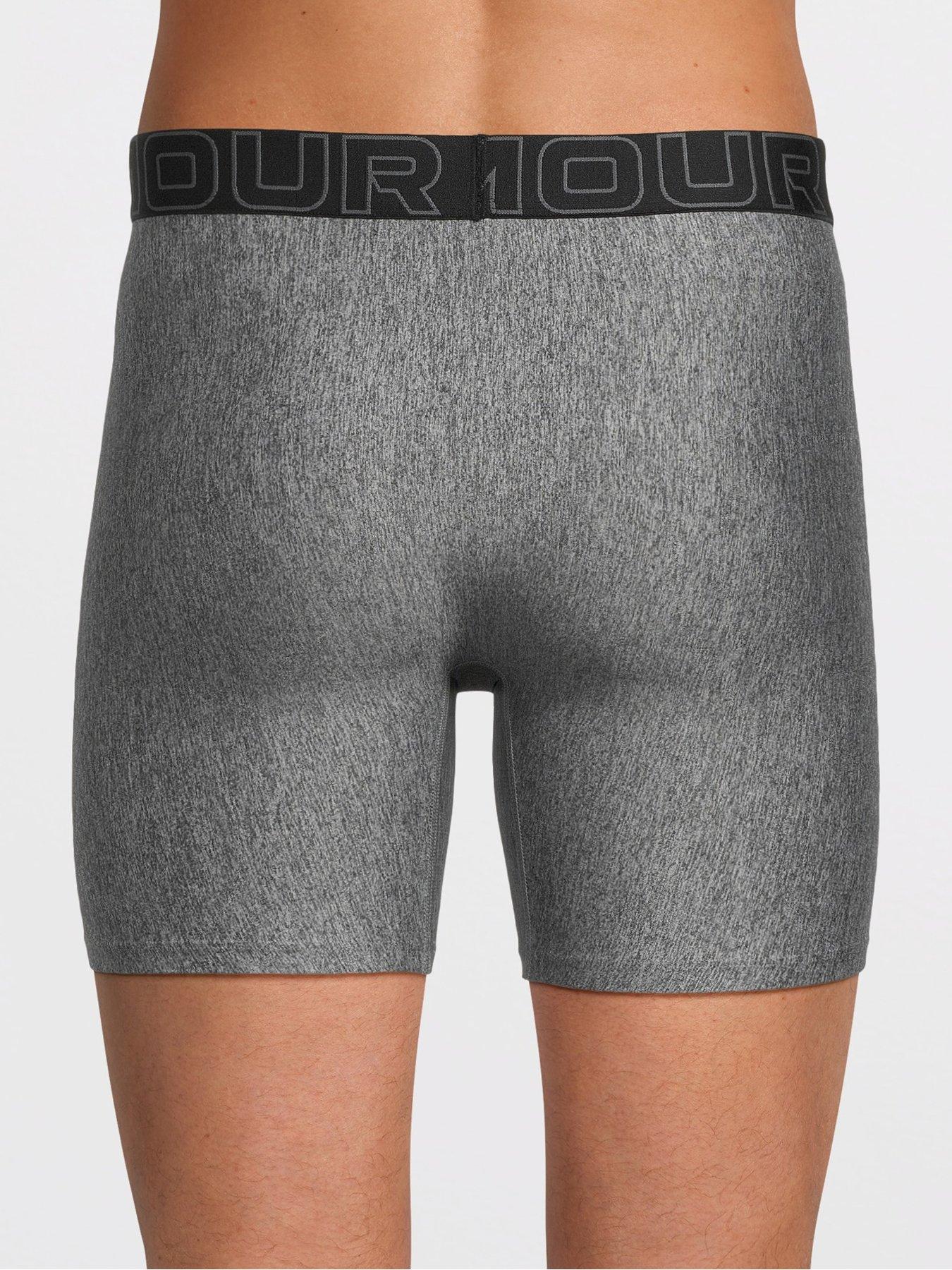  image of under-armour-performance-tech-6inch-3pack-boxers-grey