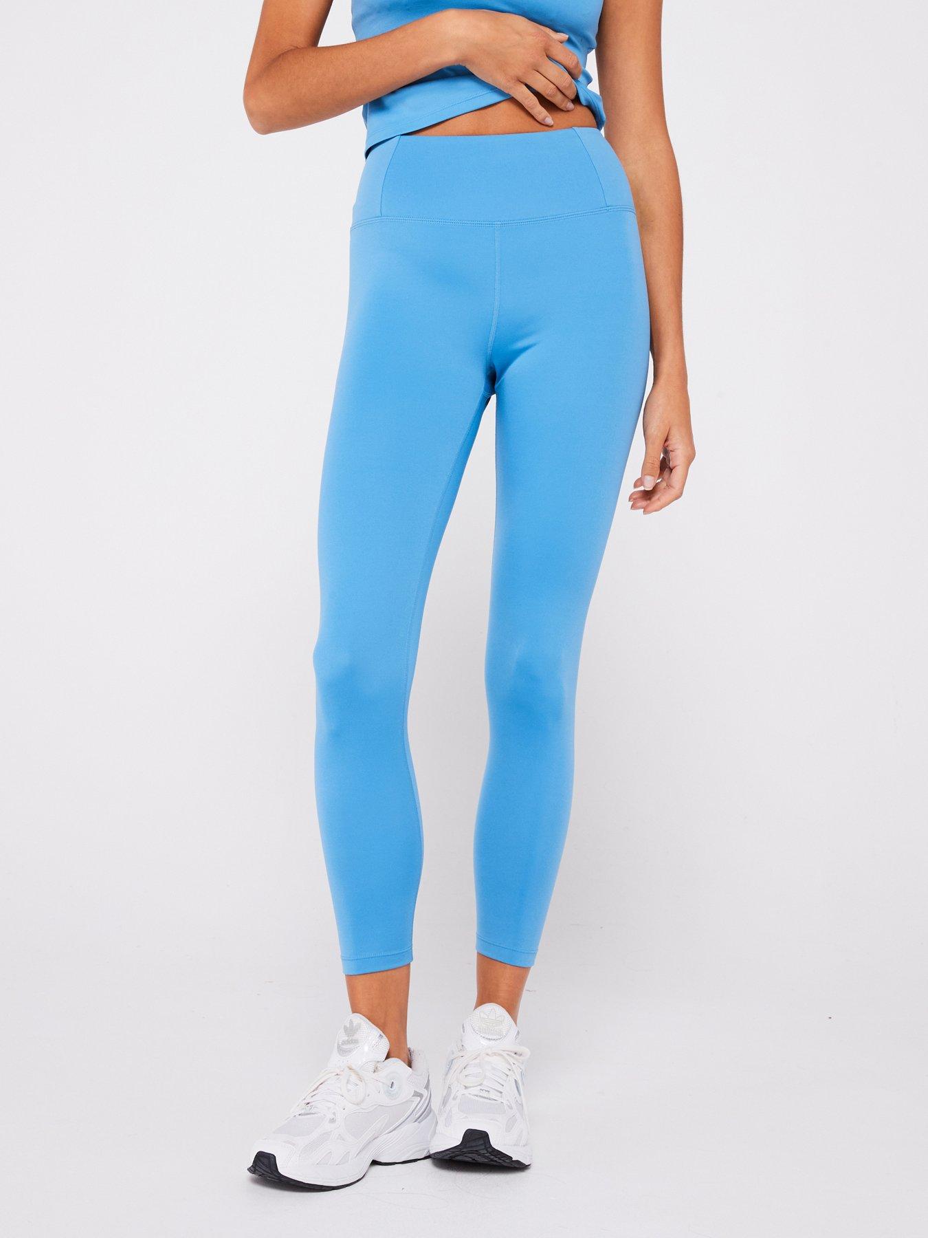 Girlfriend Collective Women's Training Float High-Rise 7/8 Leggings - Blue