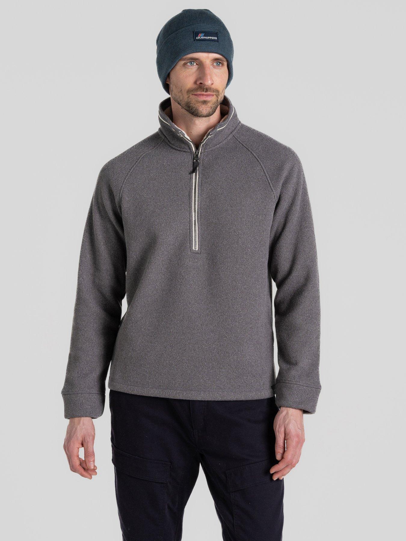 undefined Mens Belton Half Zip Fleece-grey
