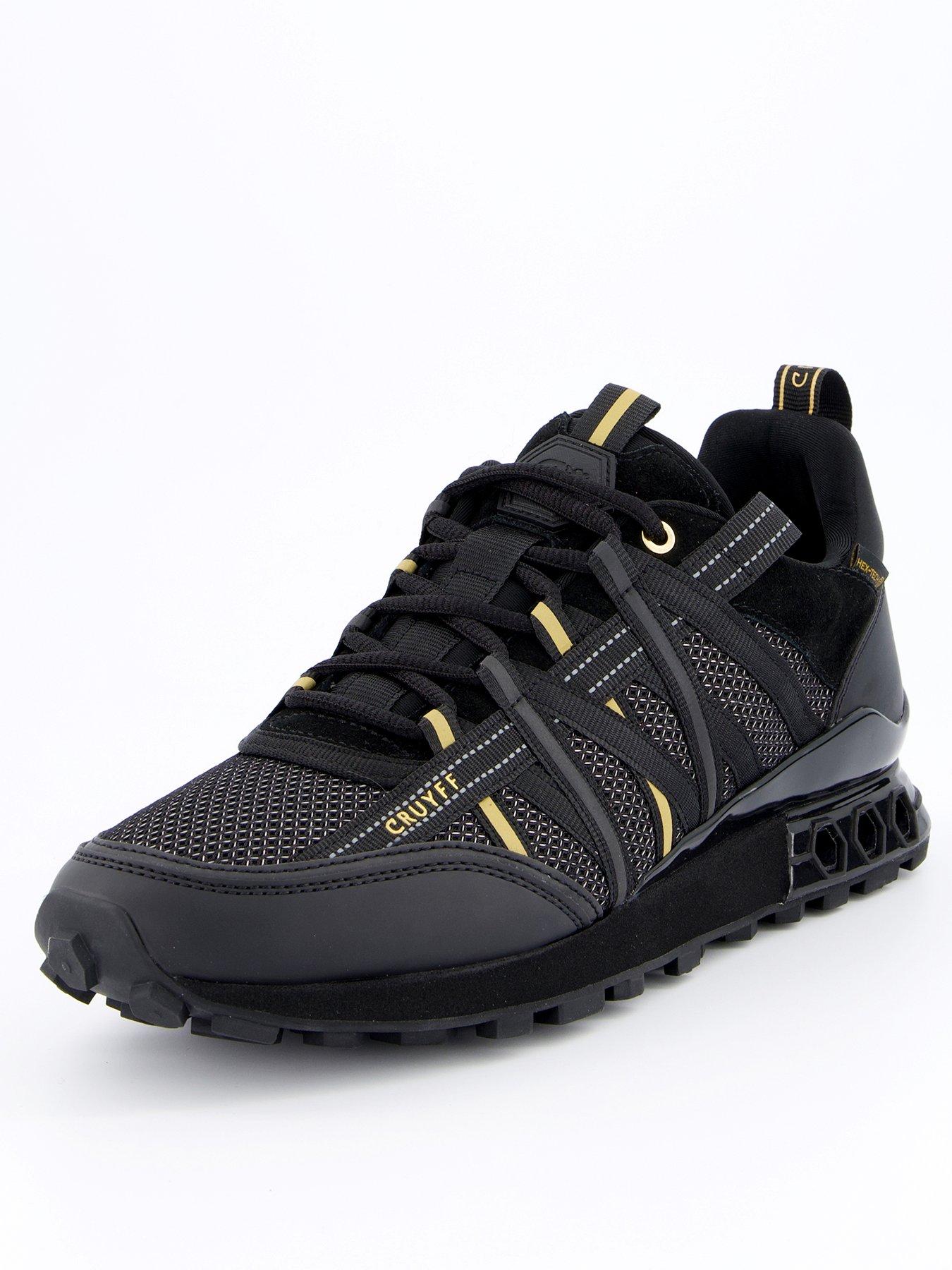 Image 2 of 7 of CRUYFF Fearia Hex Trainers- Black/Gold