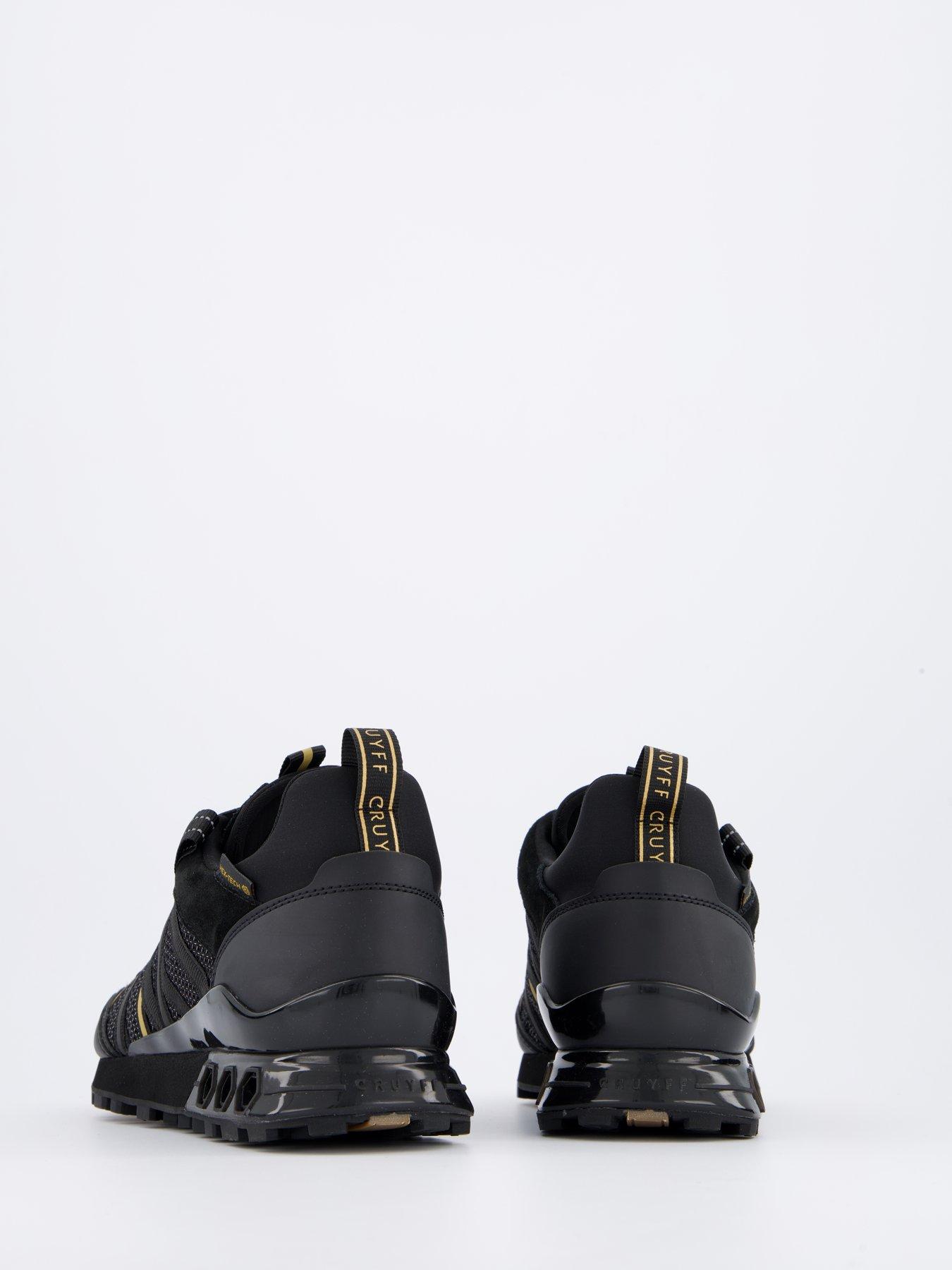 Image 6 of 7 of CRUYFF Fearia Hex Trainers- Black/Gold