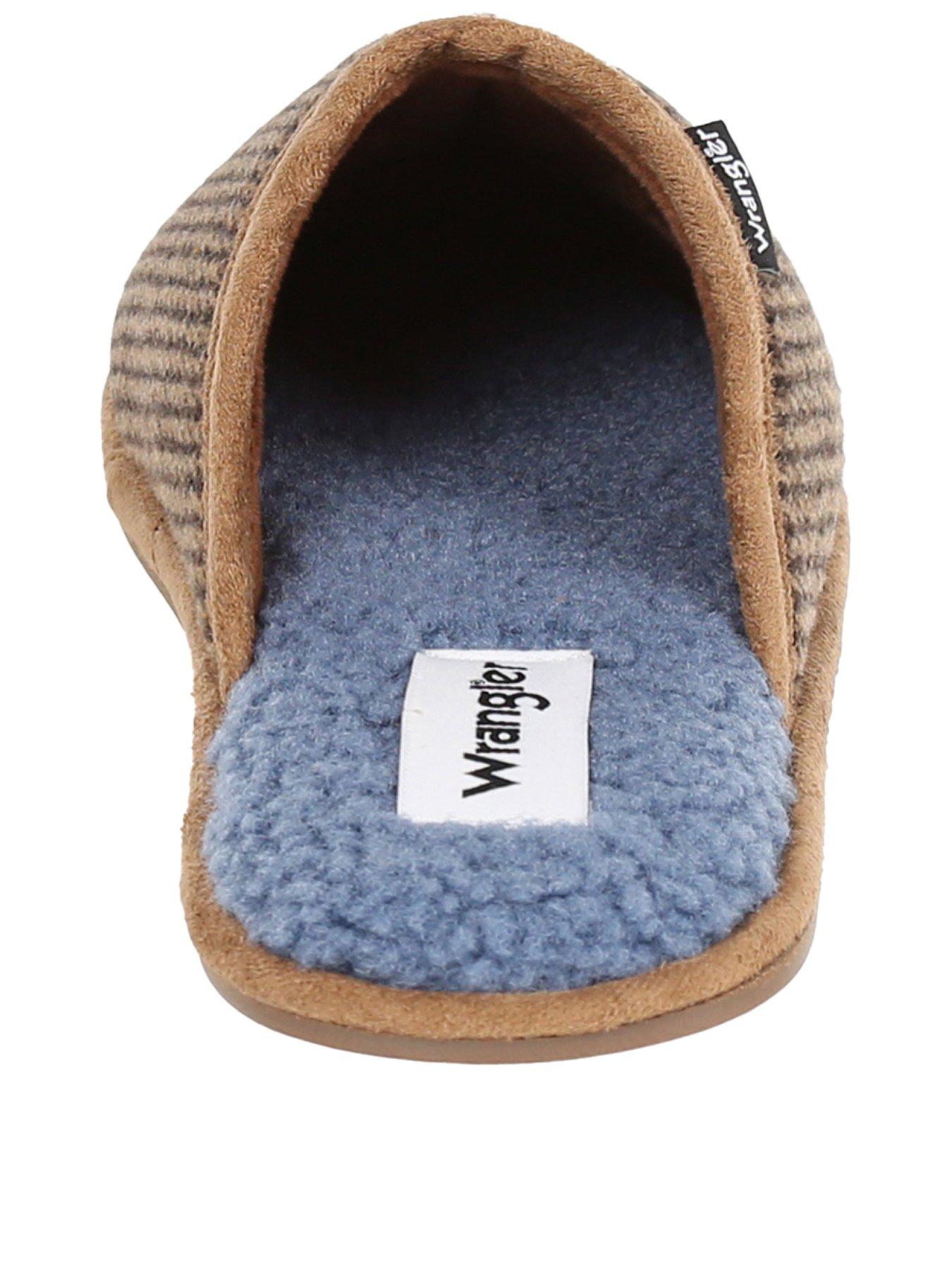 Sherpa Lined Mule Slippers Brown