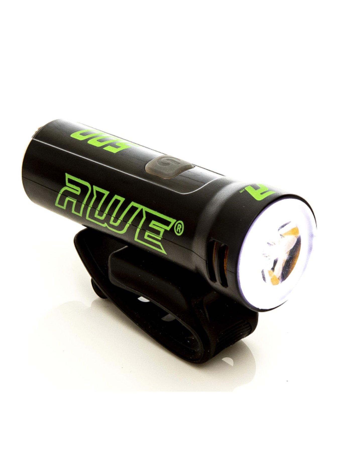  image of awe-blast-500-lumens-rechargeable-awebright-led-front-bicycle-light-black-7-hrs-run-time