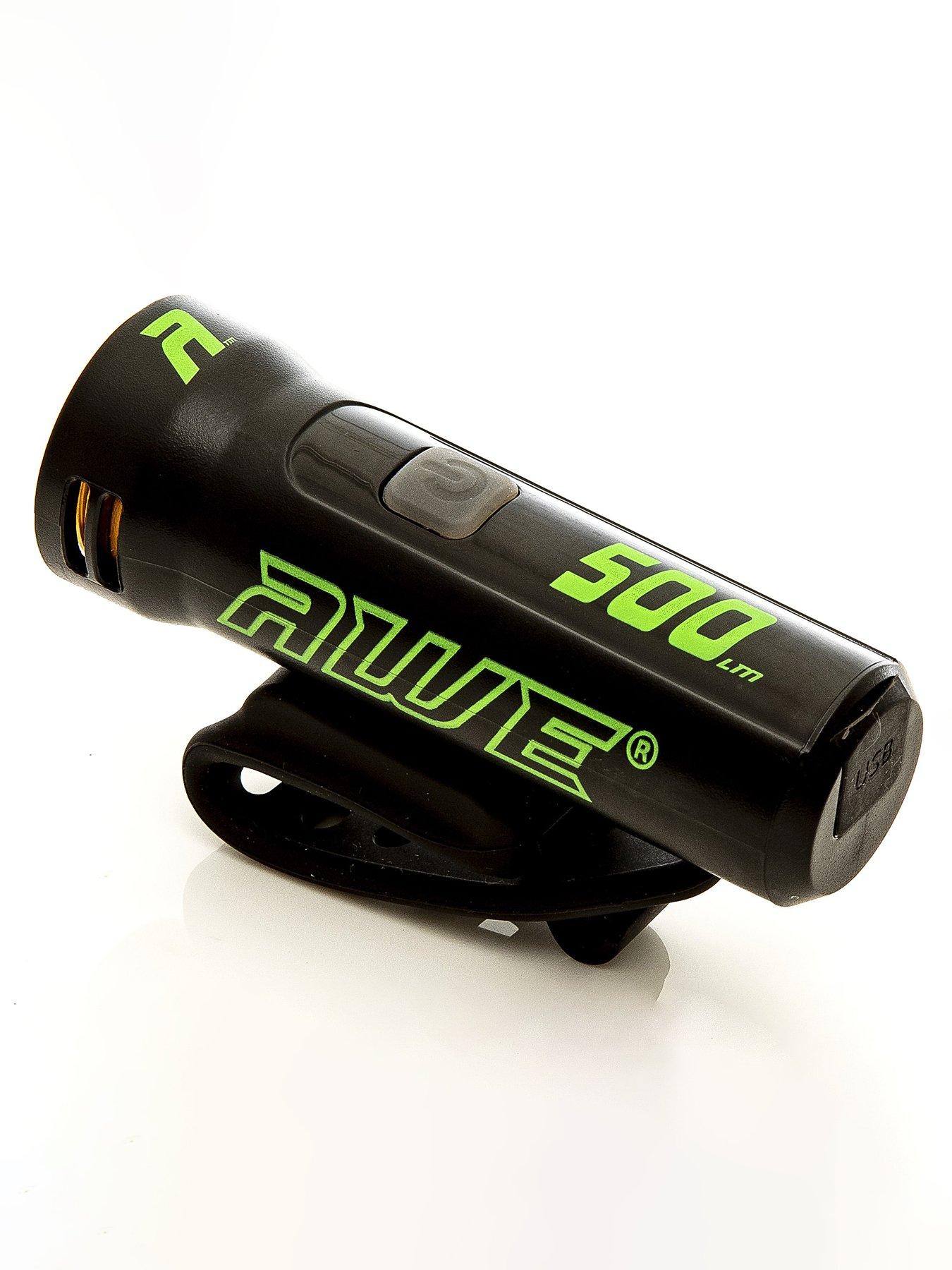  image of awe-blast-500-lumens-rechargeable-awebright-led-front-bicycle-light-black-7-hrs-run-time