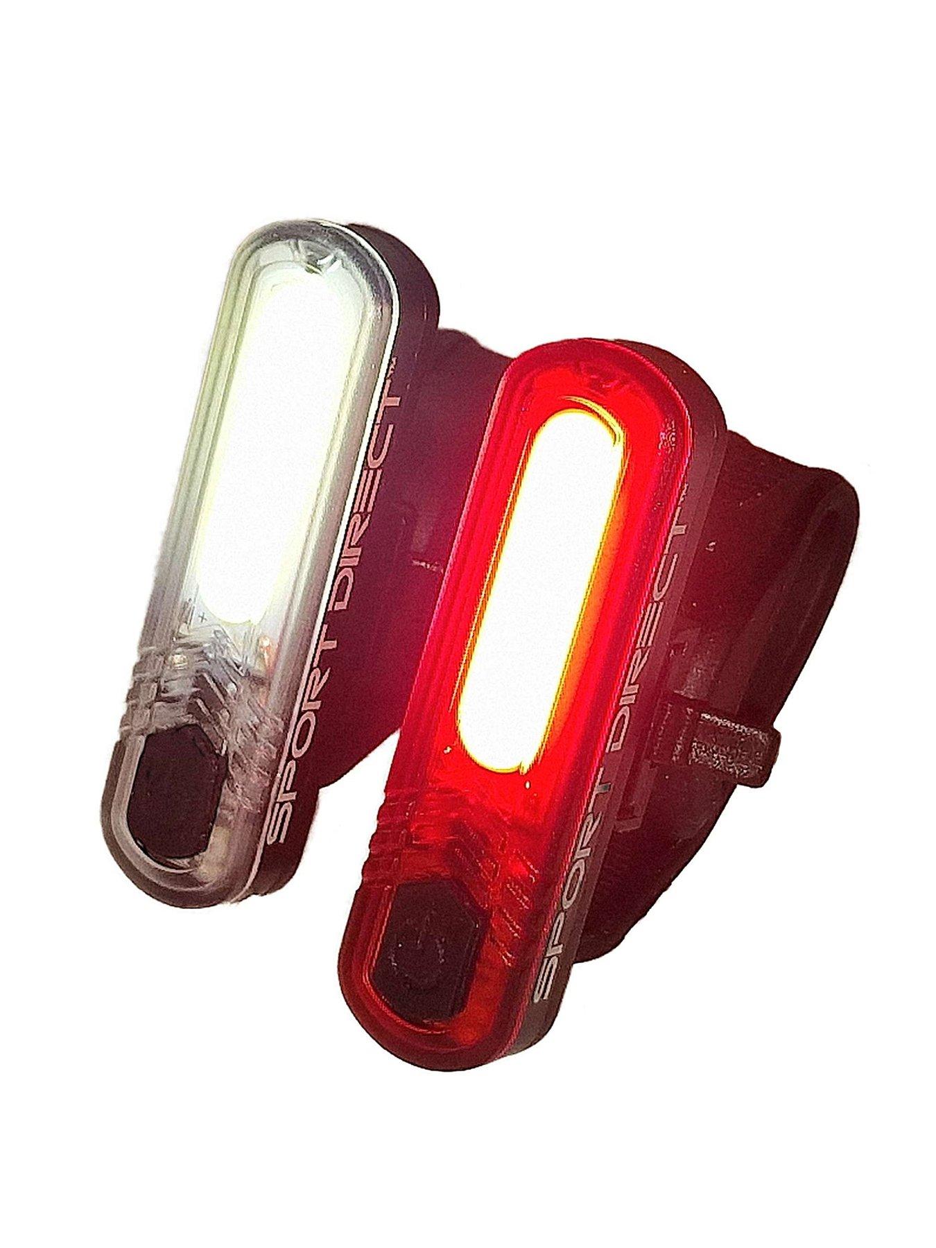 undefined Sport Direct Superbright 130 Lumens Front/Rear Bicycle USB Rechargeable 20xCOB LED Set