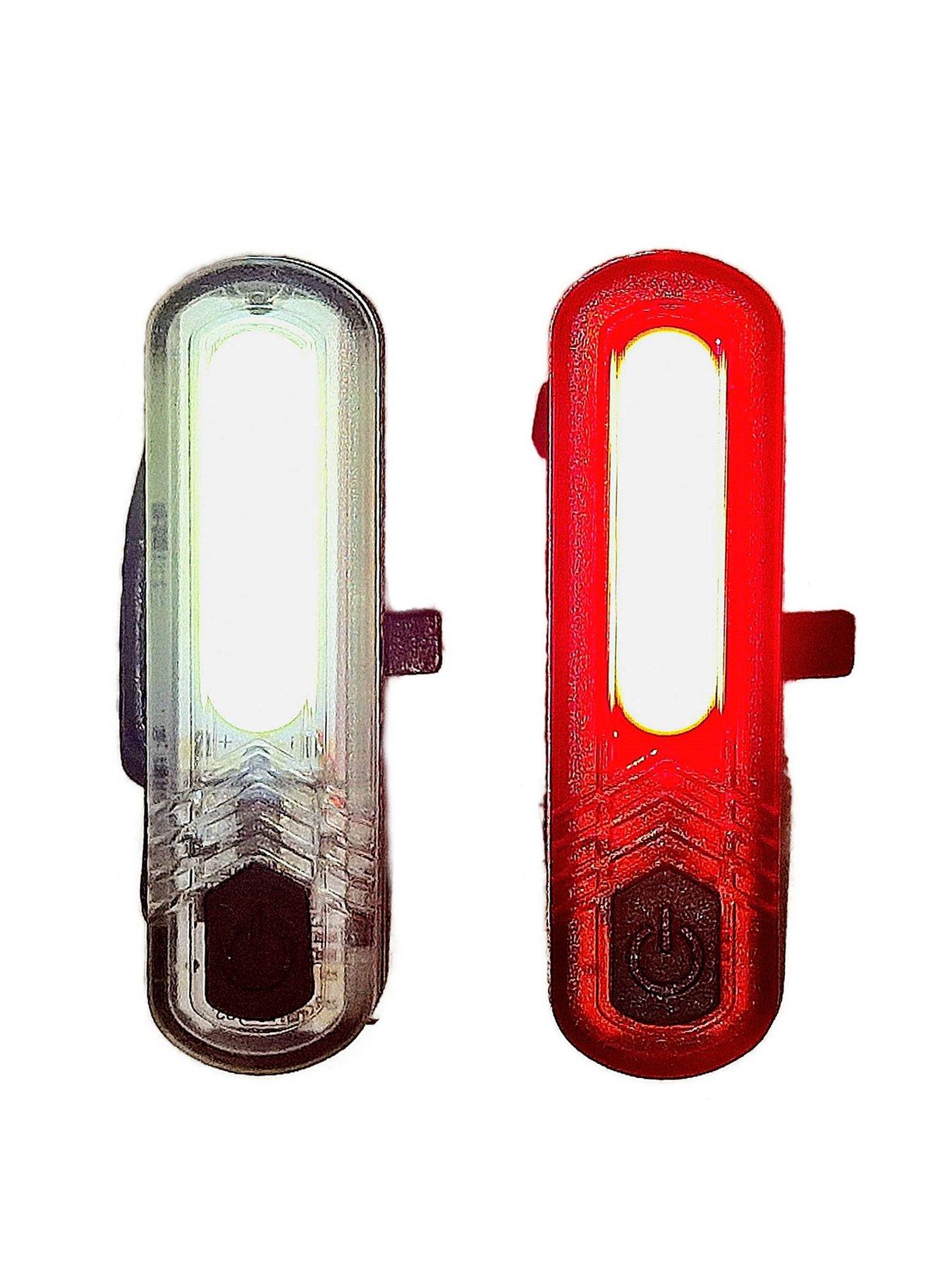  image of awe-sport-direct-superbright-130-lumens-frontrear-bicycle-usb-rechargeable-20xcob-led-set