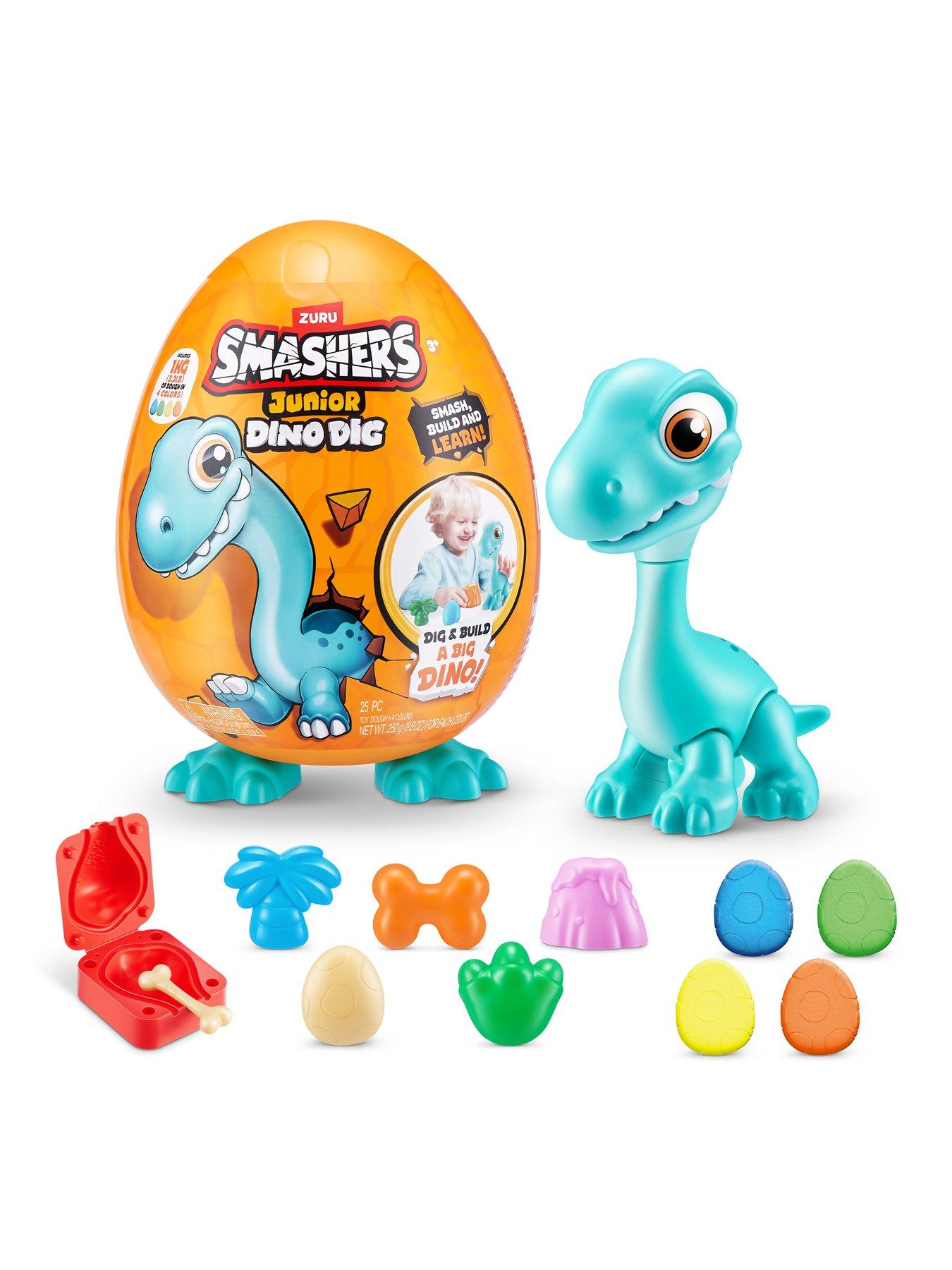  image of zuru-smashers-junior-dino-dignbsplarge-egg-series-1-mystery-playsetnbspwith-18nbspsurprises-inside