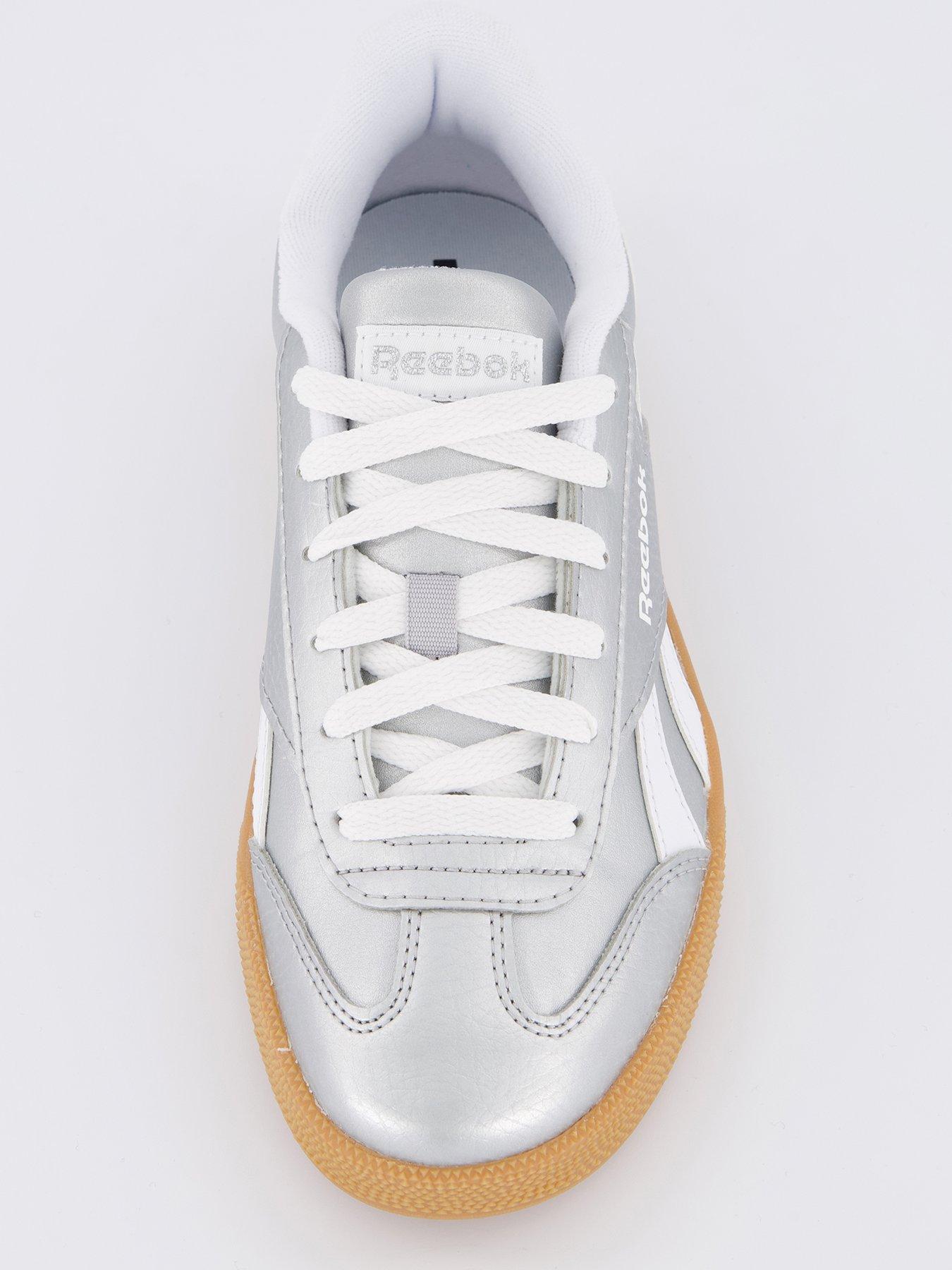  image of reebok-womens-smash-edge-trainers-metallic-silver