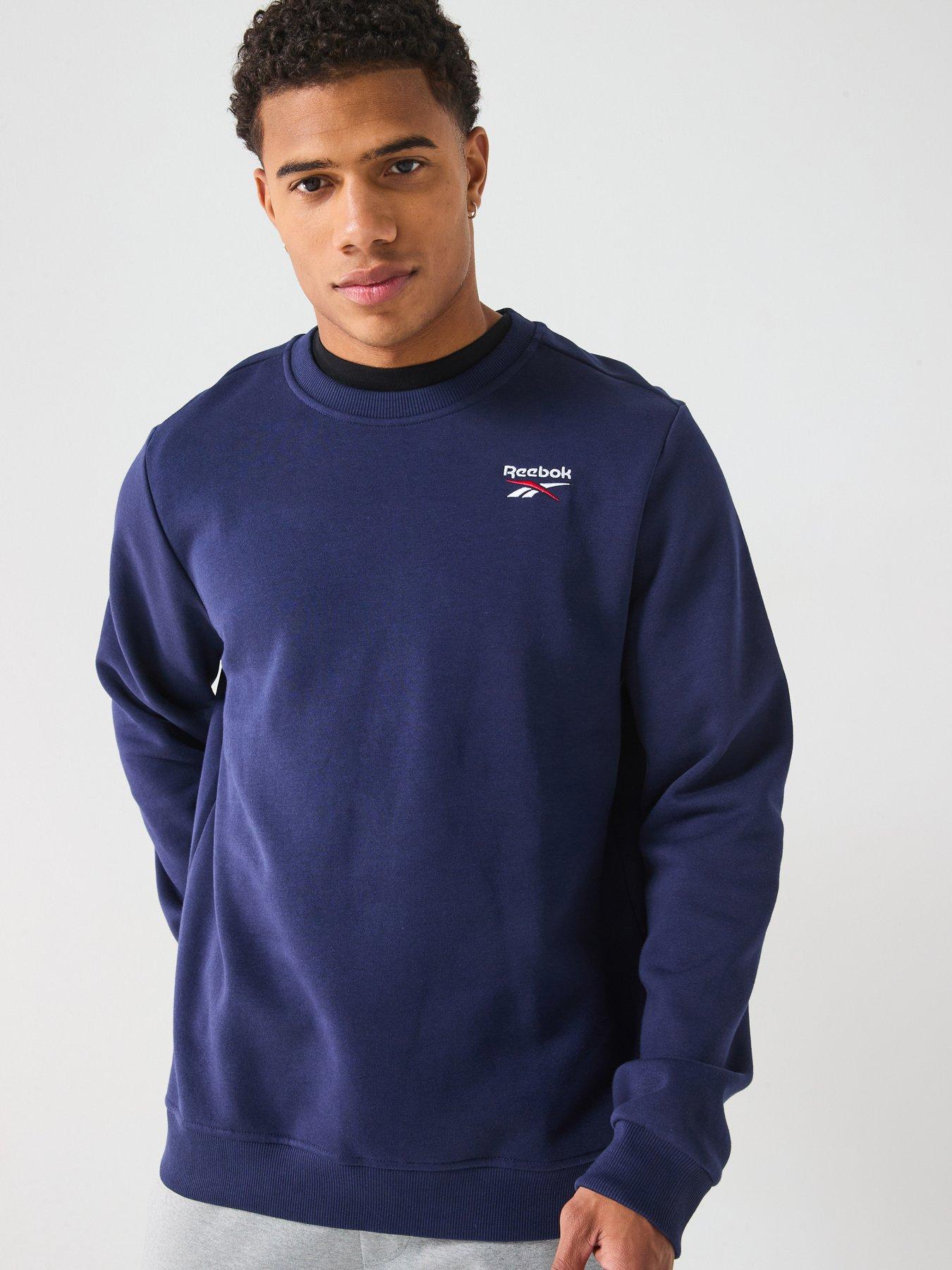 reebok-mens-small-logo-fleece-sweatshirt-navy
