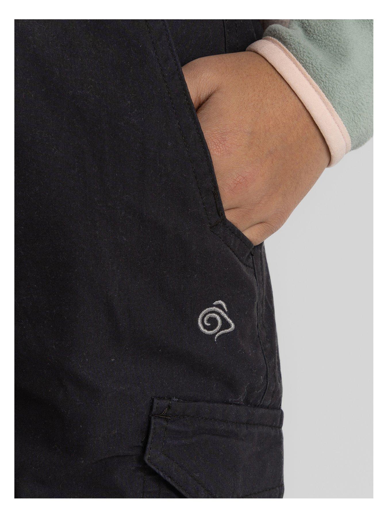 Image 3 of 4 of Craghoppers Kids Kiwi Ii Wier Lined Cargo Trouser -black