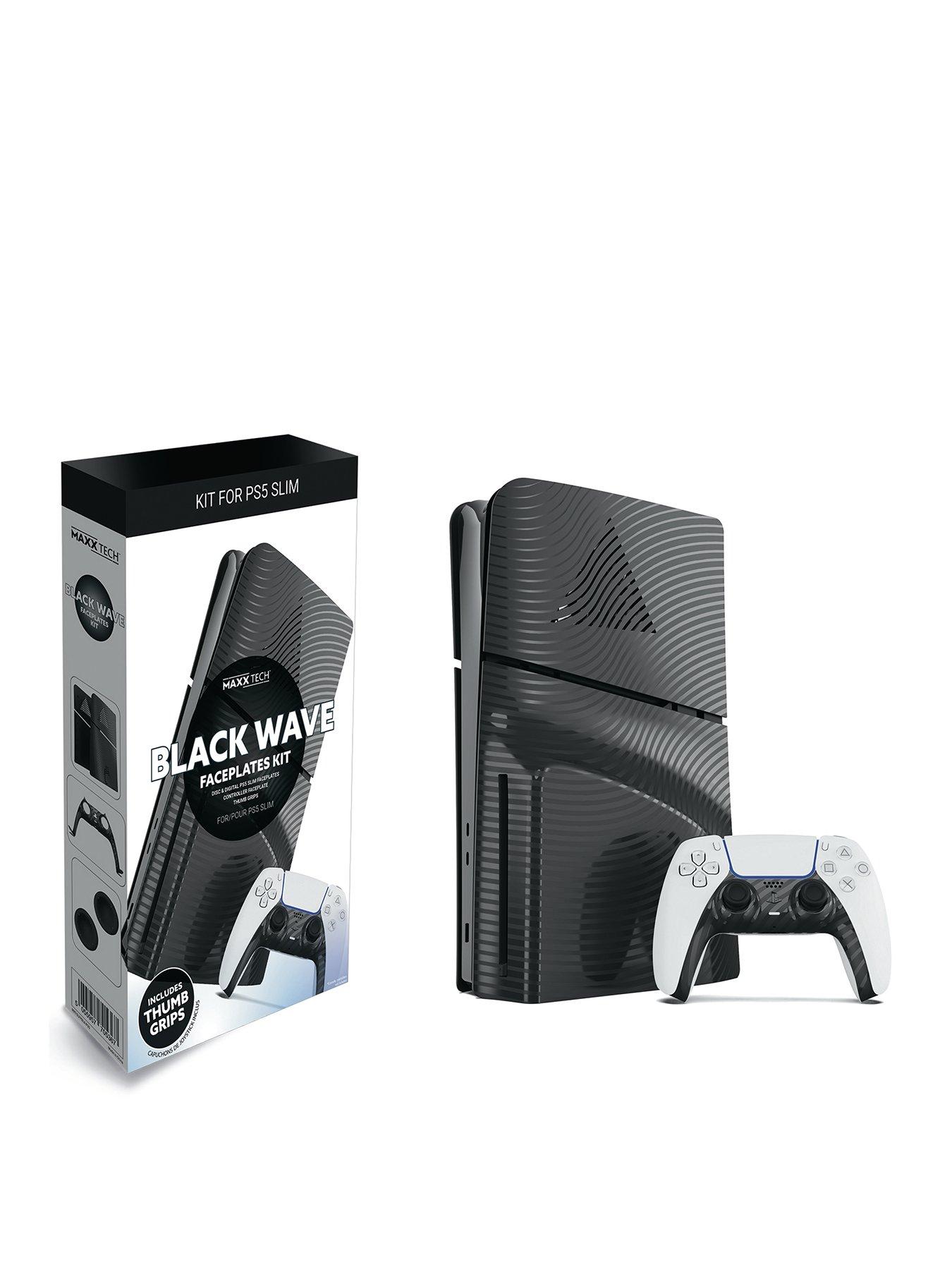  image of maxx-tech-ps5-slim-faceplates-controller-faceplates-black