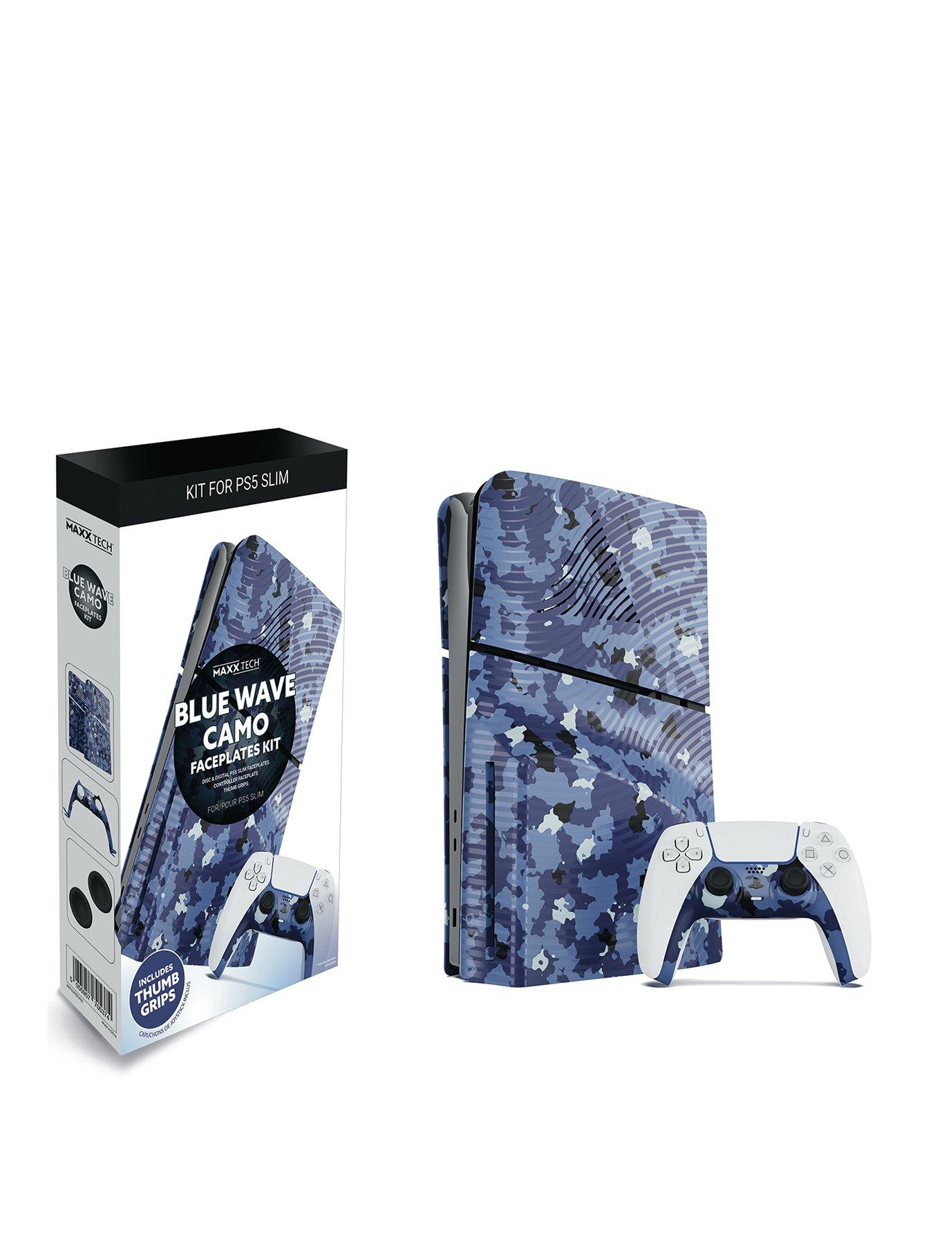 undefined PS5 Slim Faceplates + Controller Faceplates - Camo Blue