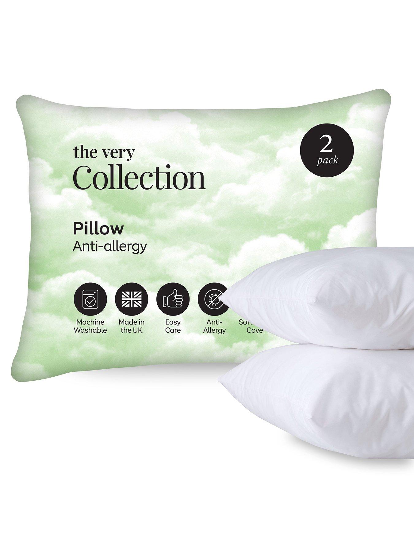 Image 1 of 5 of The Very Collection Anti-Allergy Pillow Pair - White