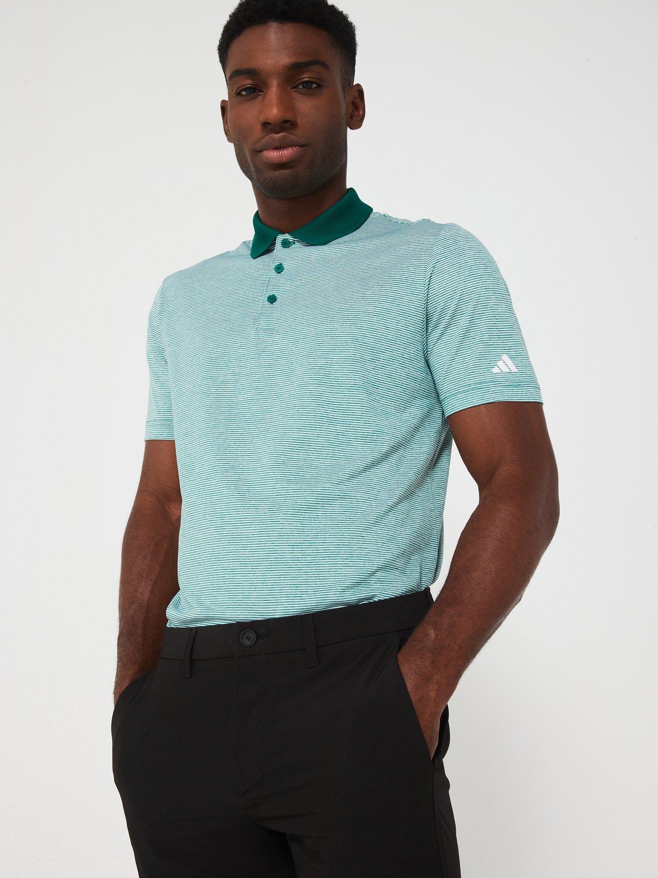  image of adidas-mens-golf-ottoman-polo-green
