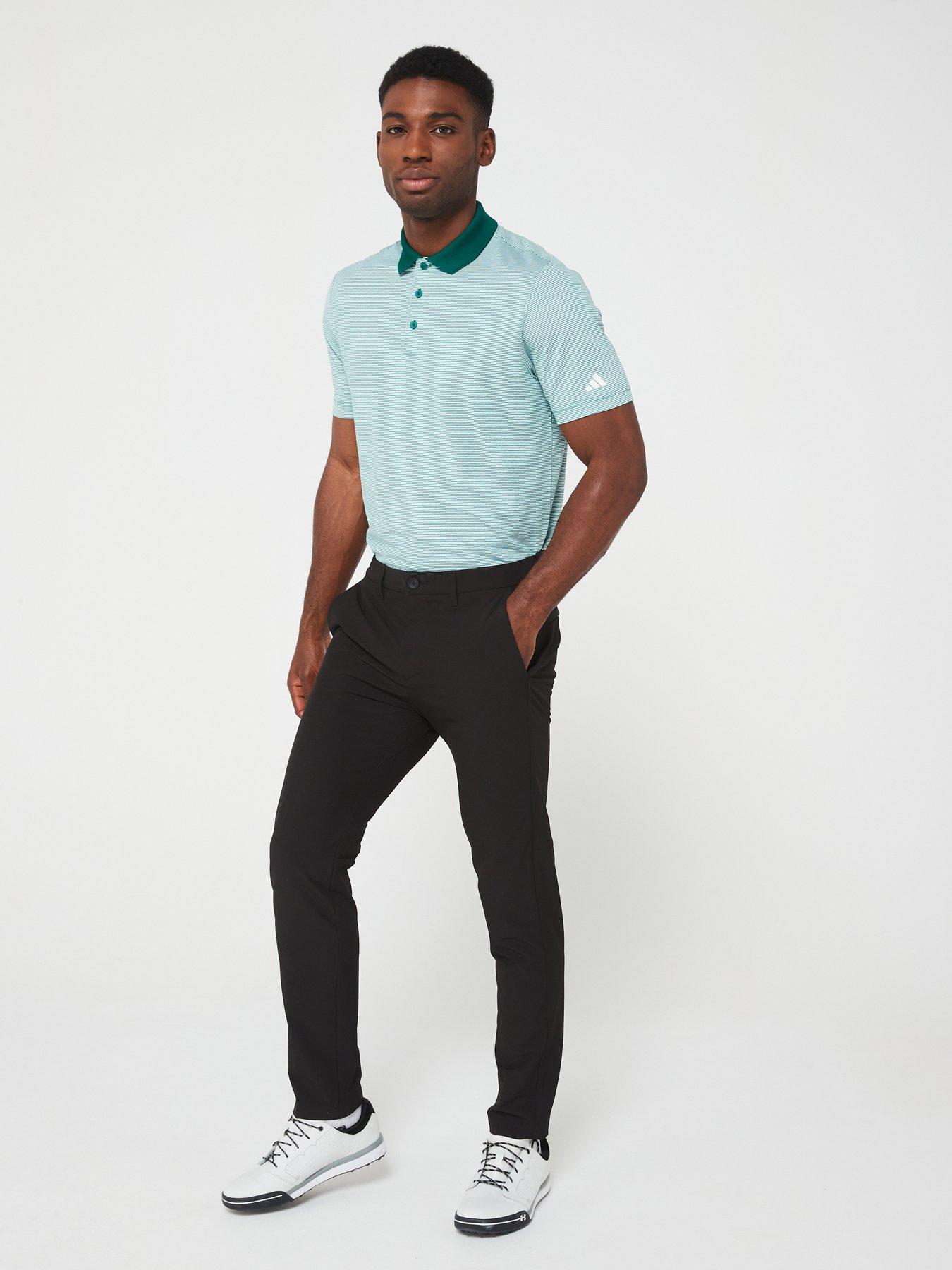  image of adidas-mens-golf-ottoman-polo-green