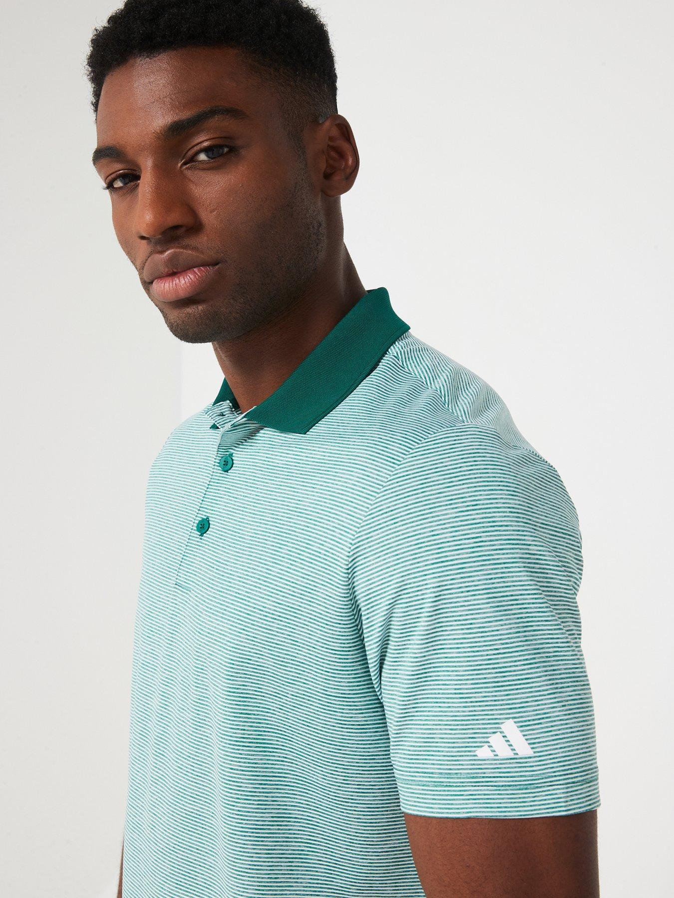  image of adidas-mens-golf-ottoman-polo-green