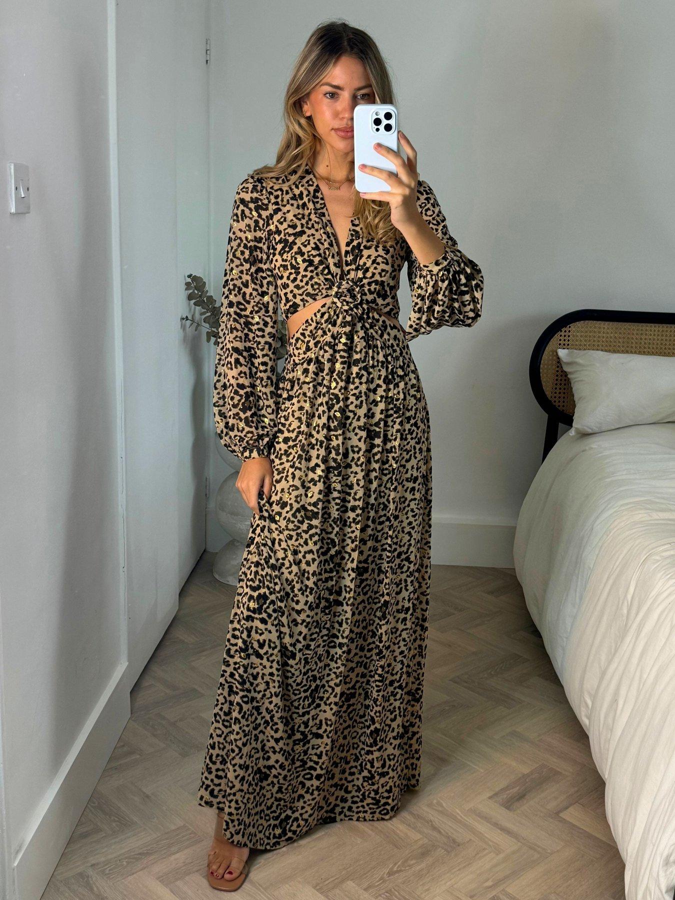 Style Cheat Animal Print Cut Out Maxi Dress - Multi | Littlewoods