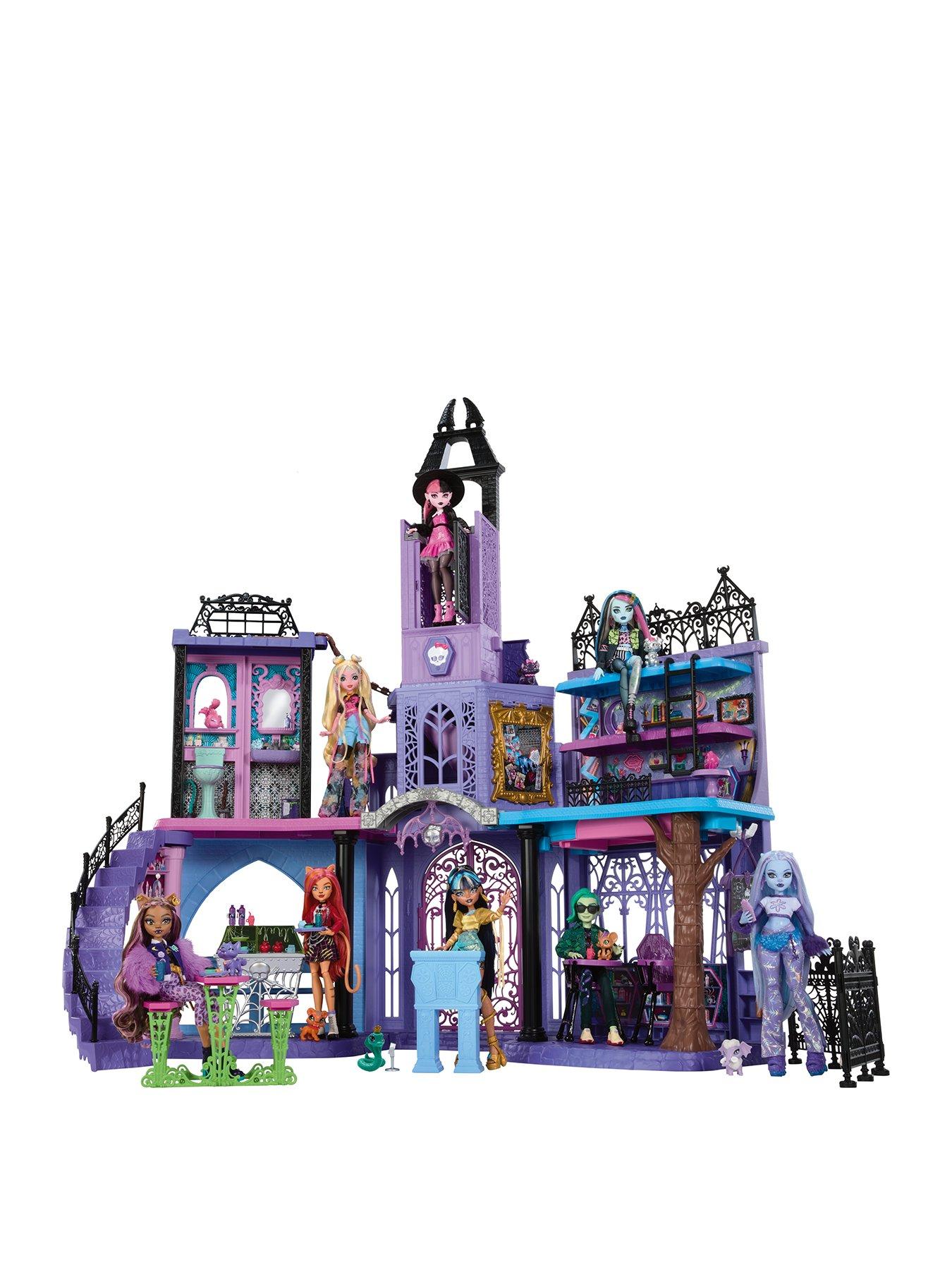 undefined Haunted High School Doll House with 35+ Pieces of Furniture and Accessories