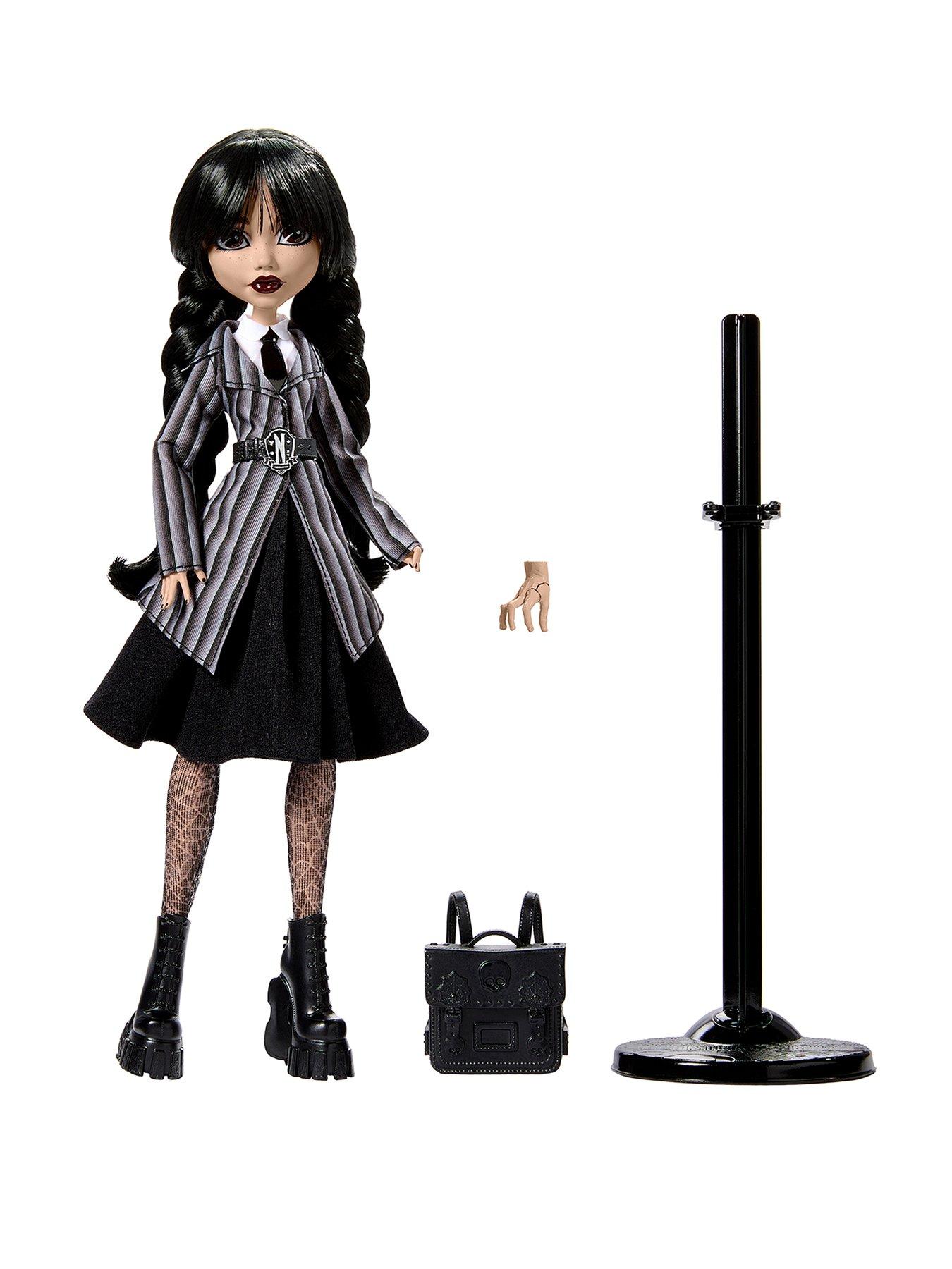 Monster High Wednesday Collectible Doll, Wednesday Addams Fashion doll with Accessories