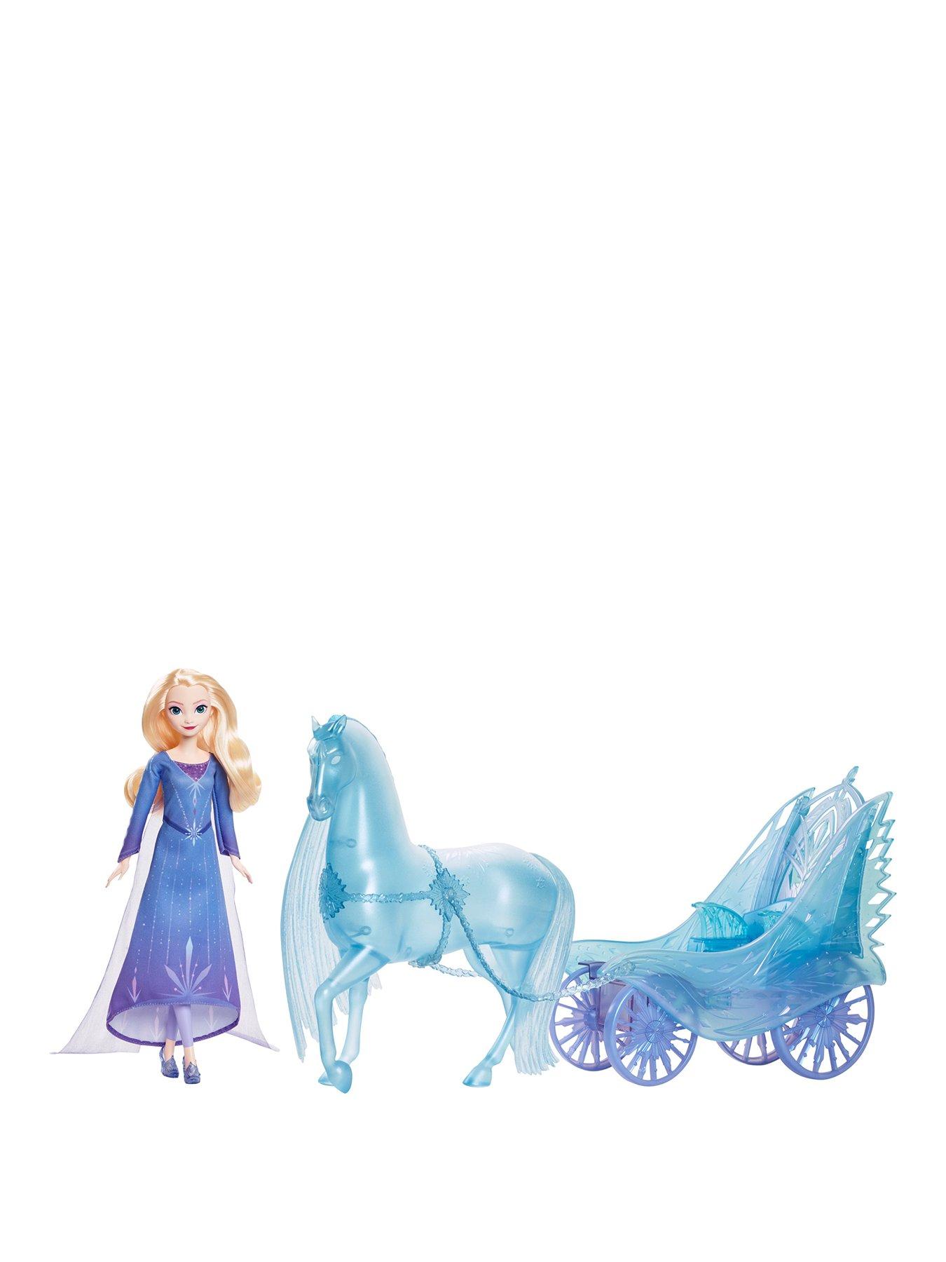  image of disney-frozen-elsa-fashion-doll-with-dress-amp-nokk-with-adventure-carriage