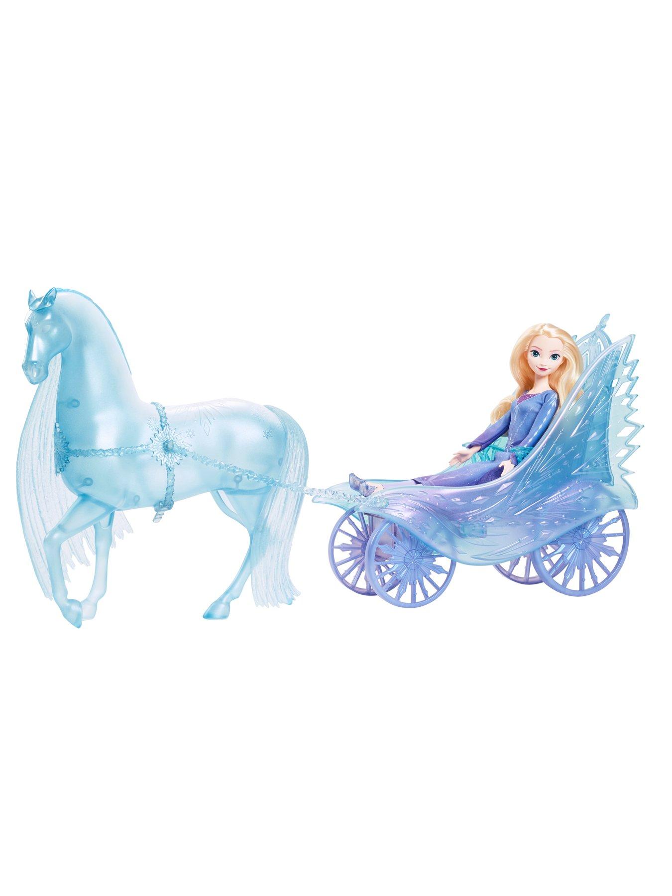  image of disney-frozen-elsa-fashion-doll-with-dress-amp-nokk-with-adventure-carriage