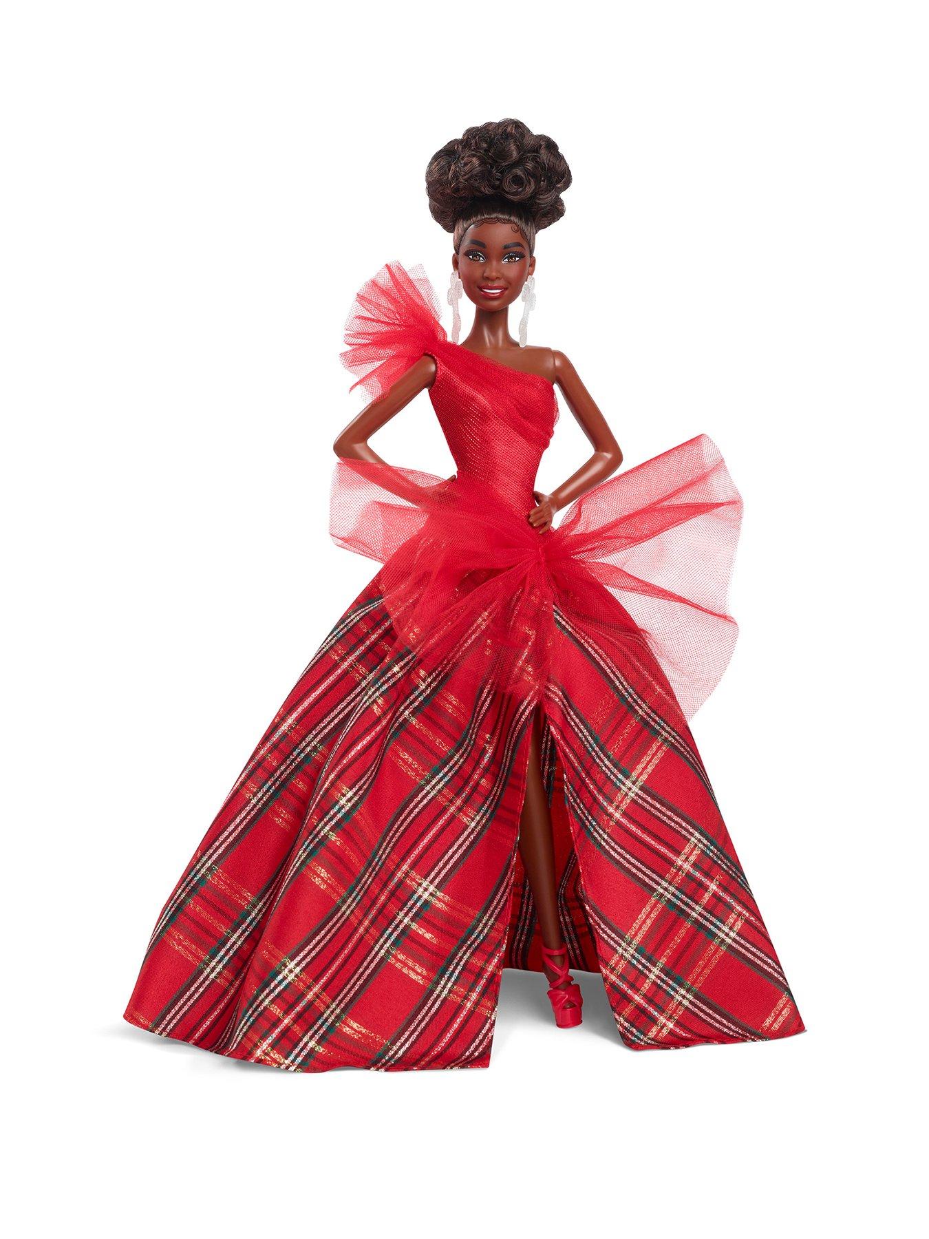 undefined Signature 2024 Holiday Fashion Doll - Brown Hair with Plaid Gown