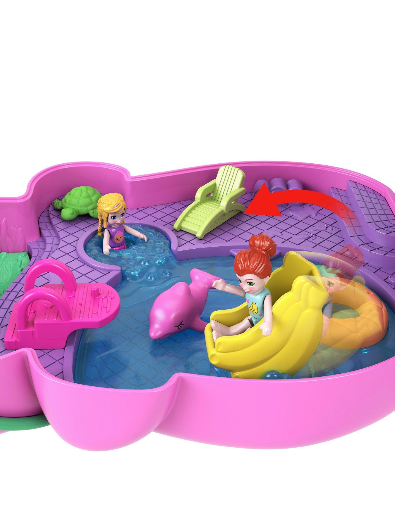Image 7 of 8 of Polly Pocket Momma Monkey &amp; Baby&nbsp;Dolls &amp; Playset with Pets &amp; 13 Accessories