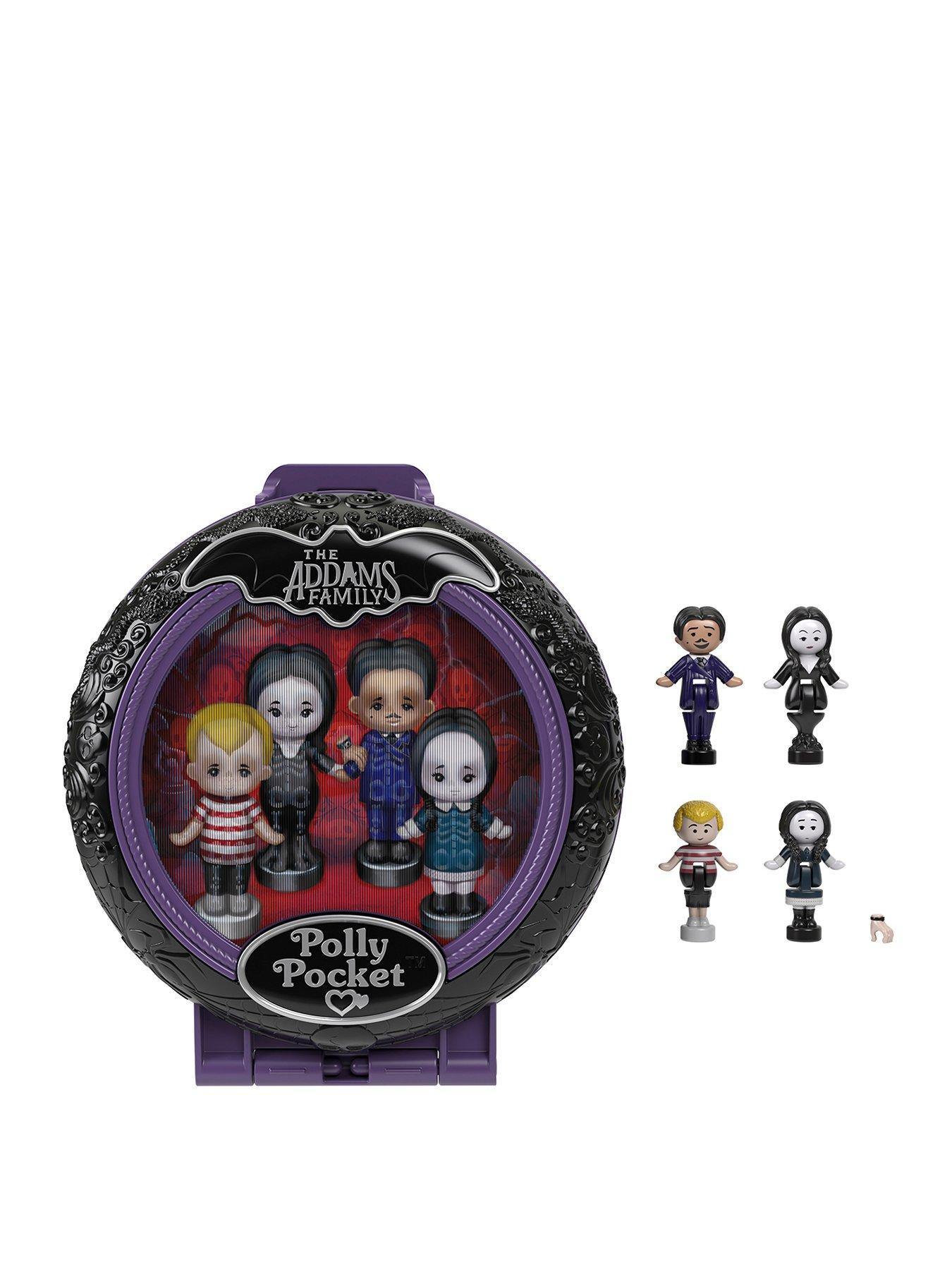 Polly Pocket Addams Family Compact Collector Dolls  &  Playset