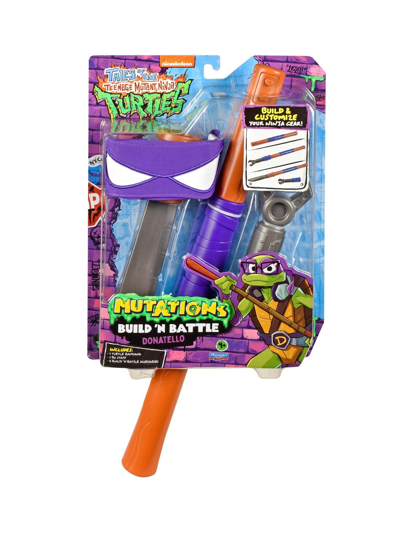 undefined Tales of Teenage Mutant Ninja Turtles Build N Battle Donatello Bo Staff - Ninja Reveal Playset