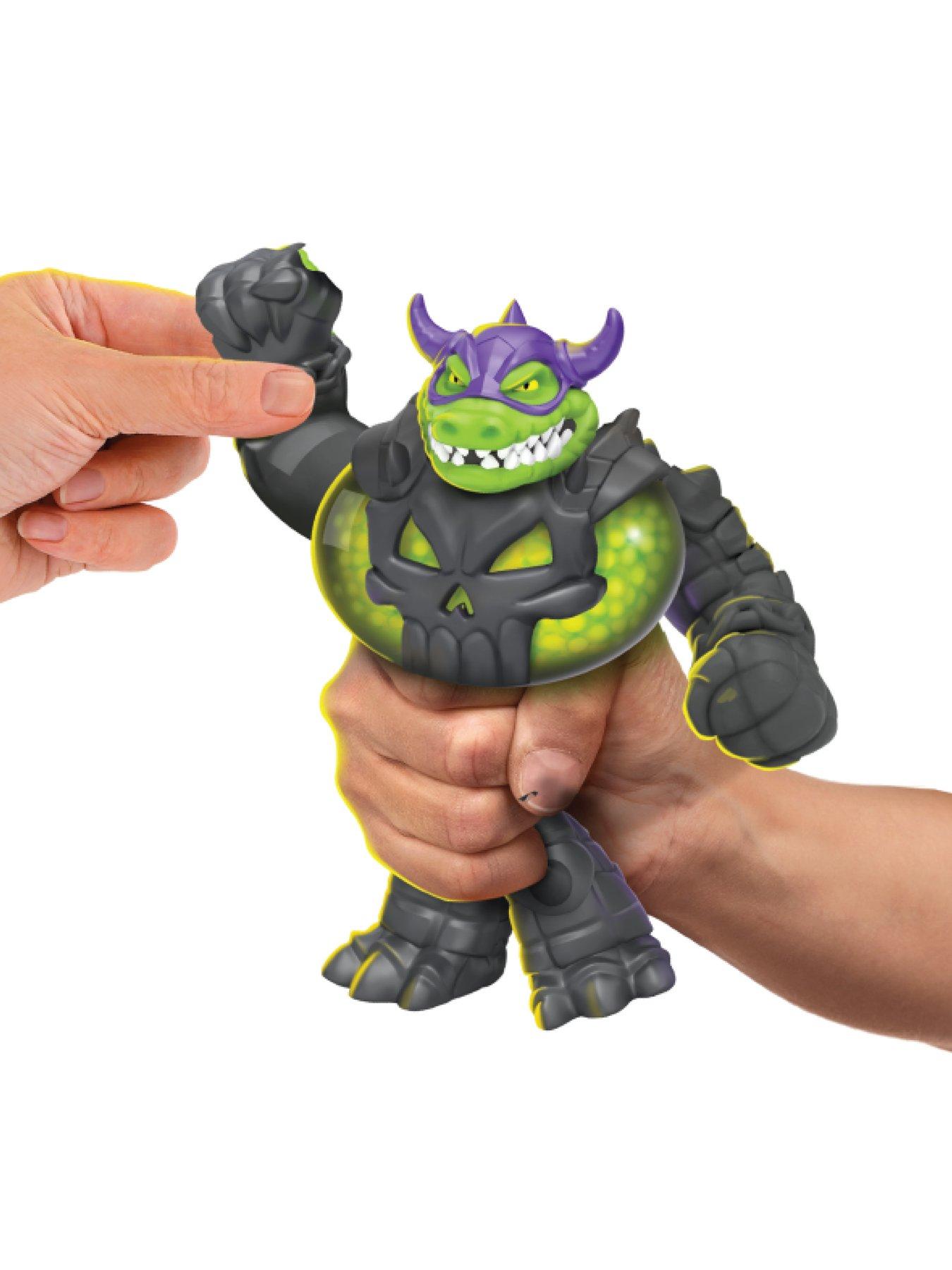Heroes Of Goo Jit Zu – Stretch Striker Rock Jaw – Figura Elástica De Villano – Se Estira Hasta 3 Veces (50 Cm) – Relleno único – Coleccionable