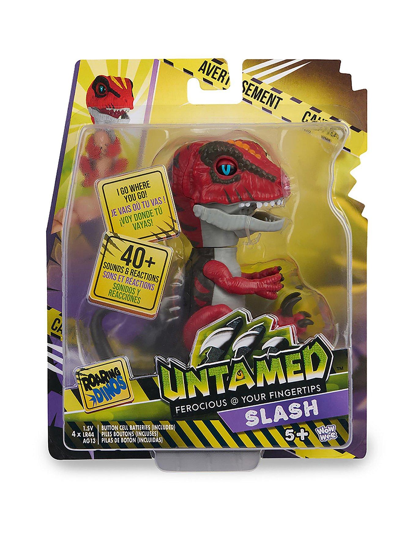 Image 1 of 8 of Untamed Roaring Dinos Interactive with 40 Sounds and Reactions - Raptor Slash (Red)