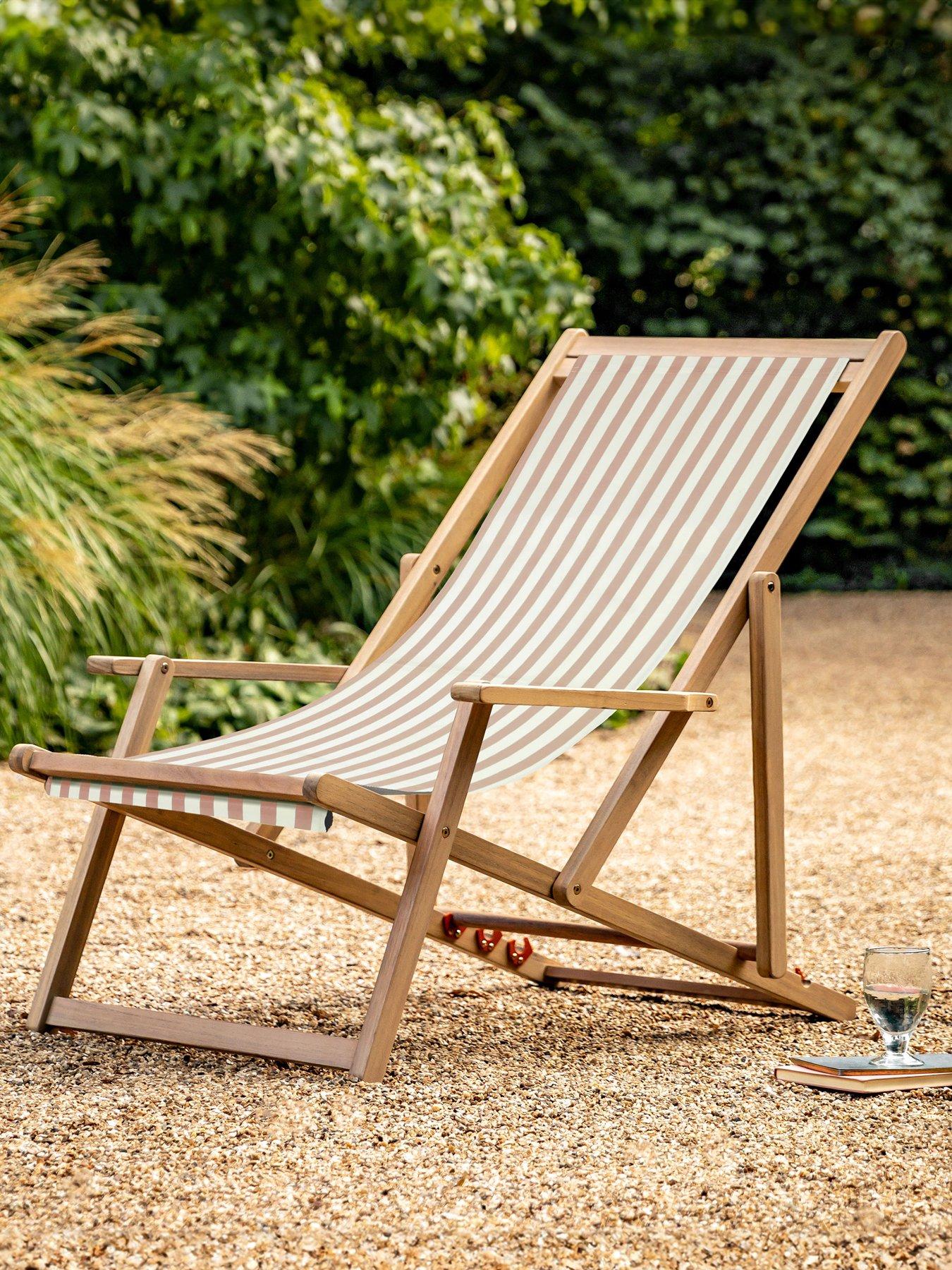 undefined Creta Deck Chair Clay Stripe