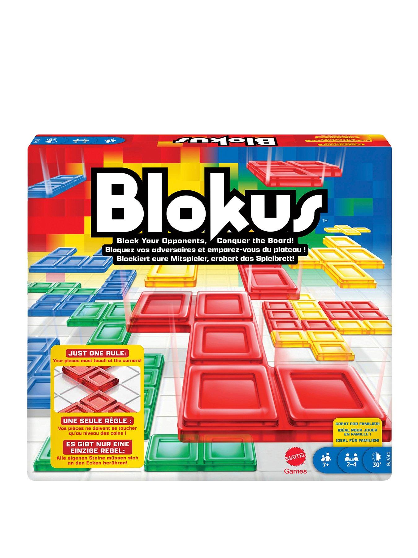 Mattel Blokus Family Board Game for Kids  &  Adults with Colourblind Accessible Pieces