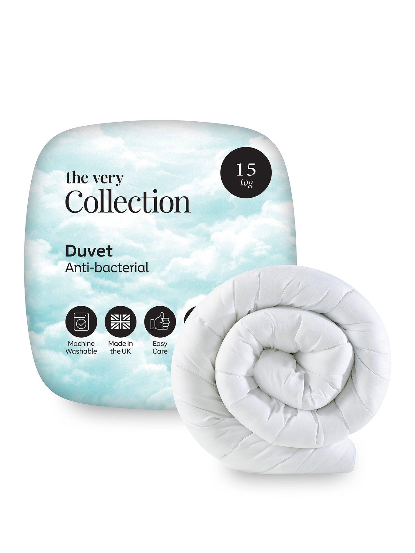 The Very Collection Anti-Bacterial 15 Tog Duvet - Db - White