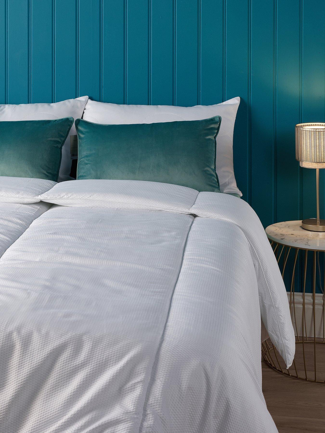 Image 1 of 5 of The Very Collection Soft Touch Waffle 10.5 Tog Duvet- Super King - White