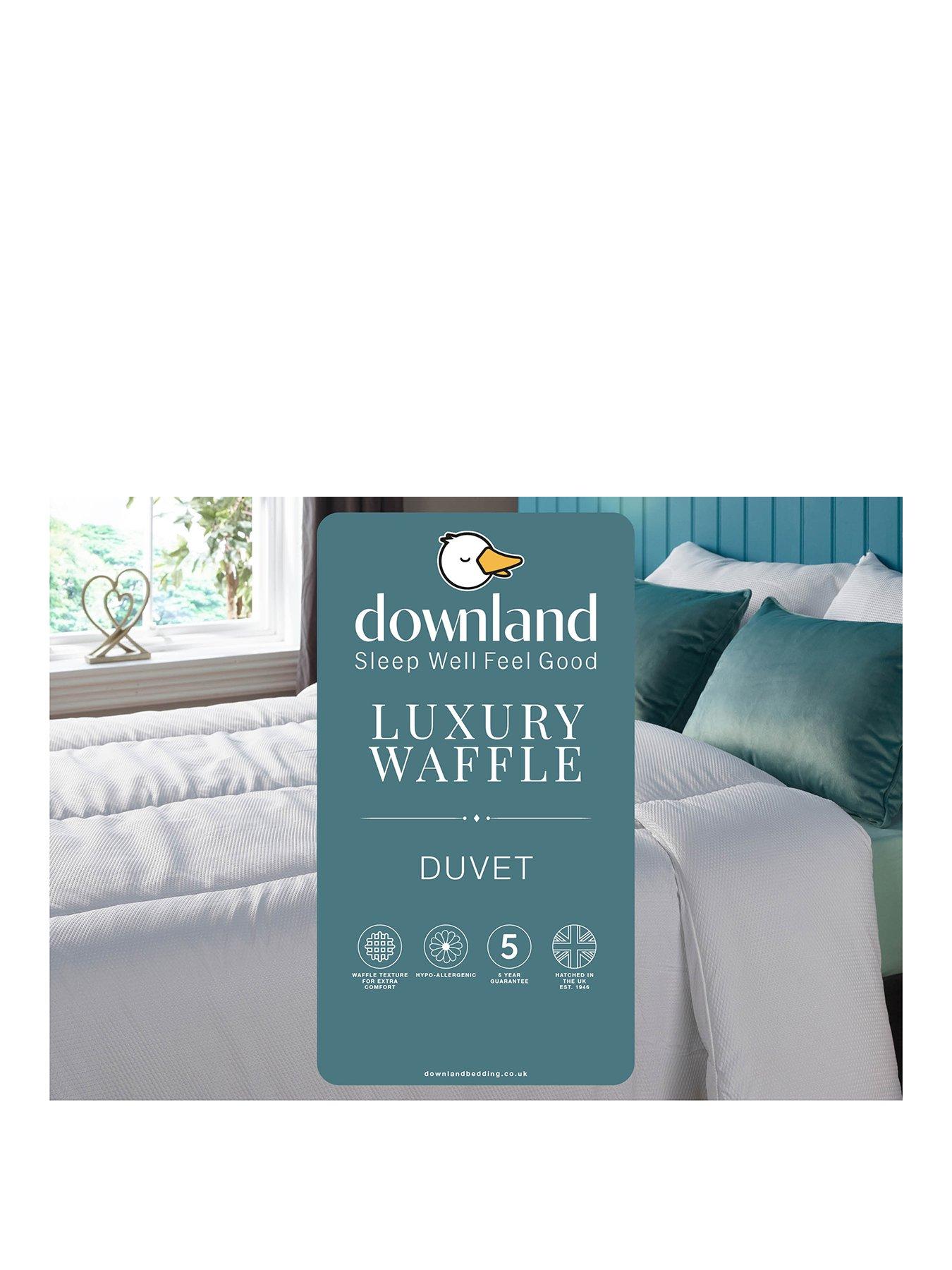Image 2 of 5 of The Very Collection Soft Touch Waffle 10.5 Tog Duvet- Super King - White