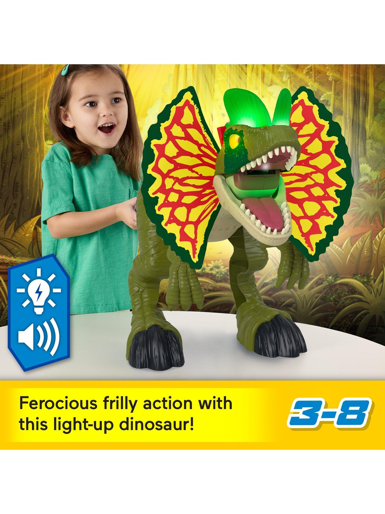  image of imaginext-jurassic-world-thrash-attack-dilophosaurus