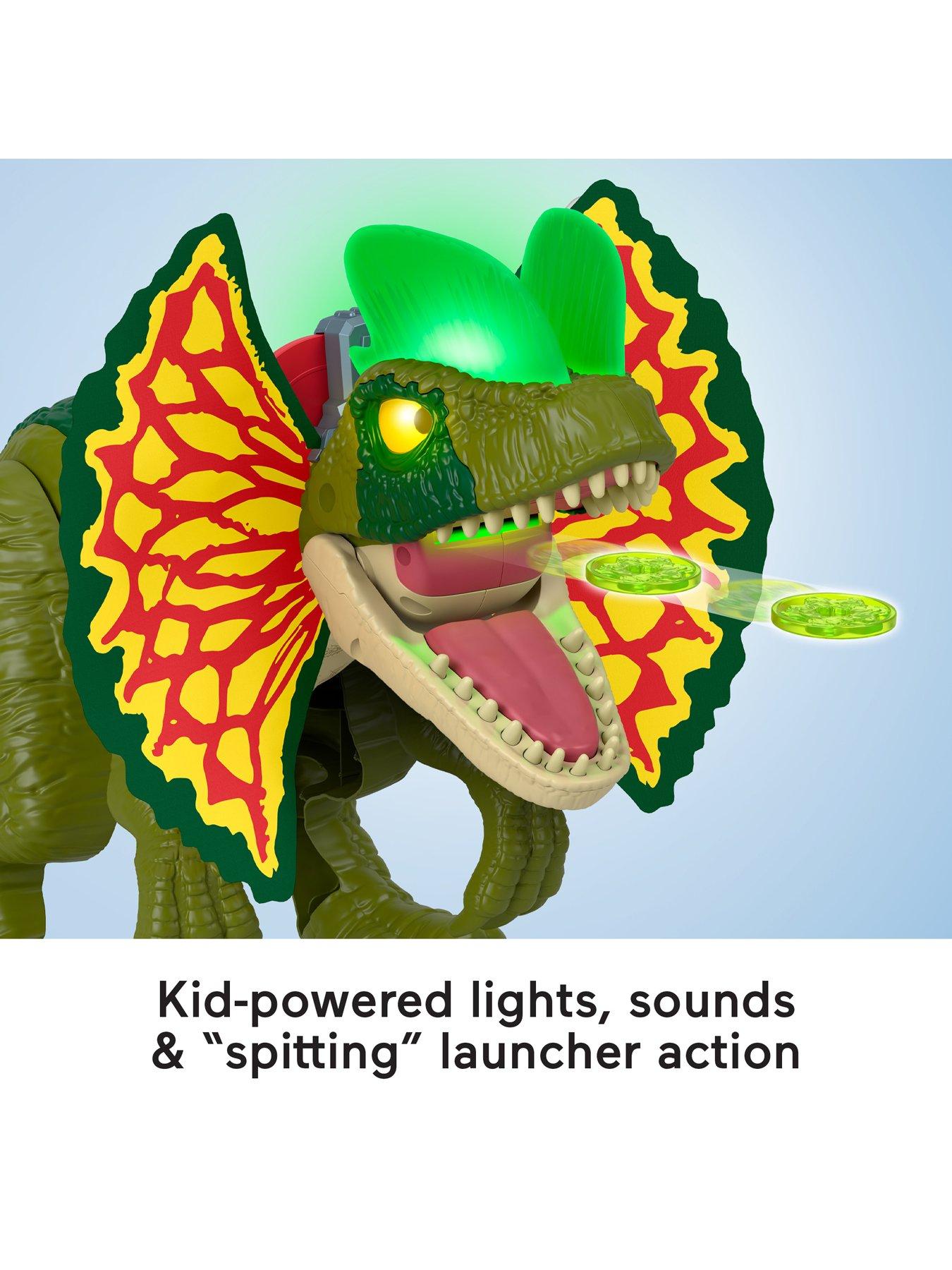  image of imaginext-jurassic-world-thrash-attack-dilophosaurus