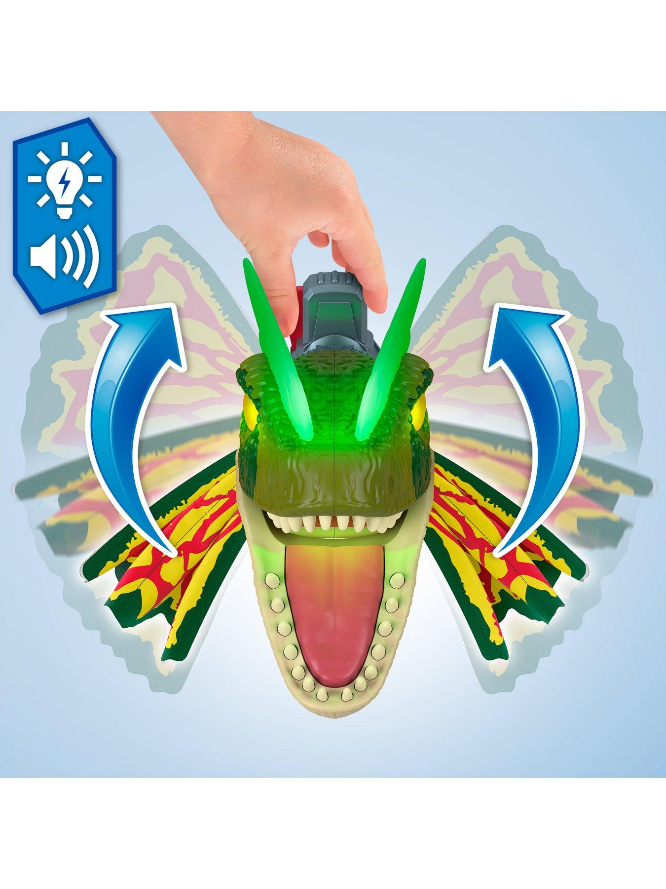  image of imaginext-jurassic-world-thrash-attack-dilophosaurus