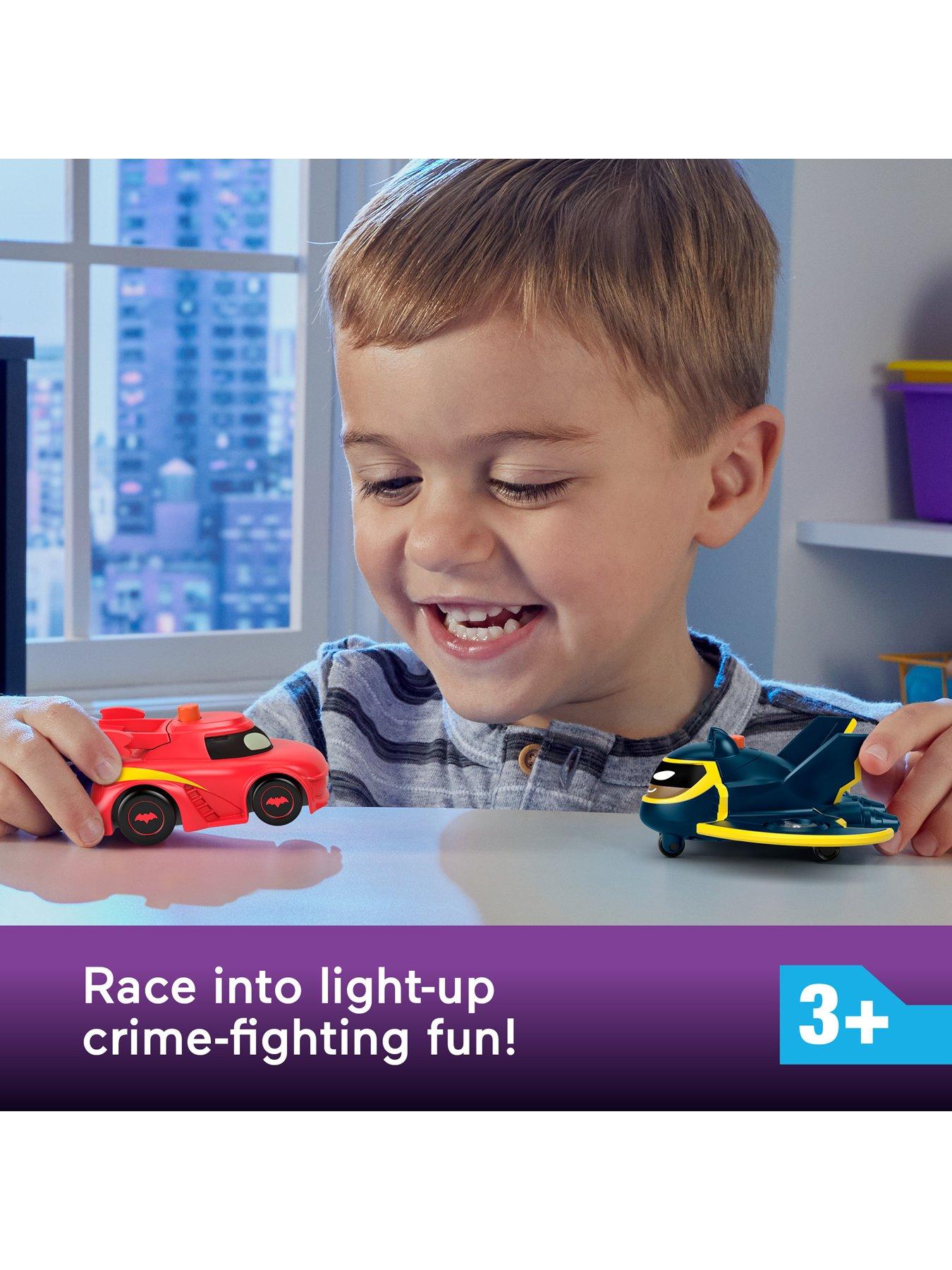 Image 2 of 6 of Batman Batwheels Light-Up Racers Toy Cars&nbsp;2-Pack: Redbird &amp; Batwing