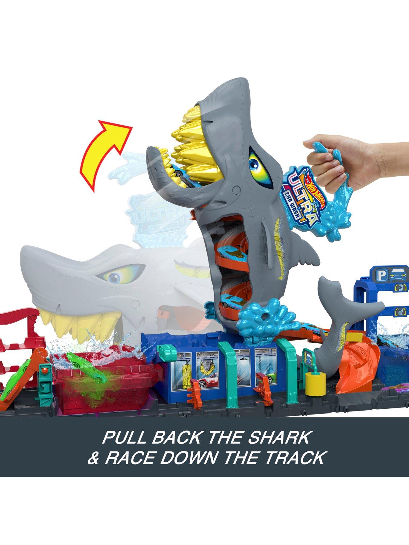  image of hot-wheels-city-ultra-shark-car-wash