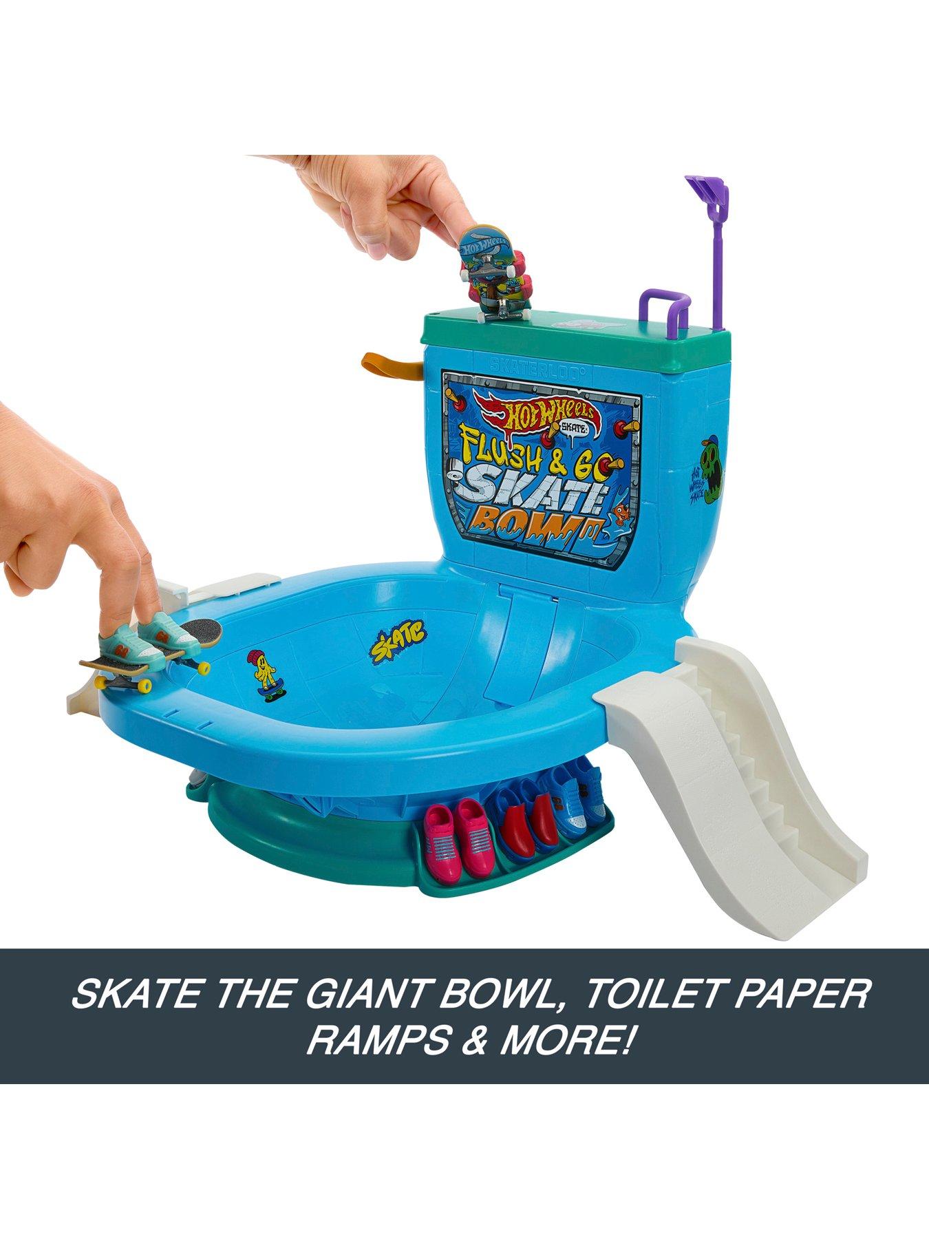  image of hot-wheels-skate-flush-amp-go-skate-bowl