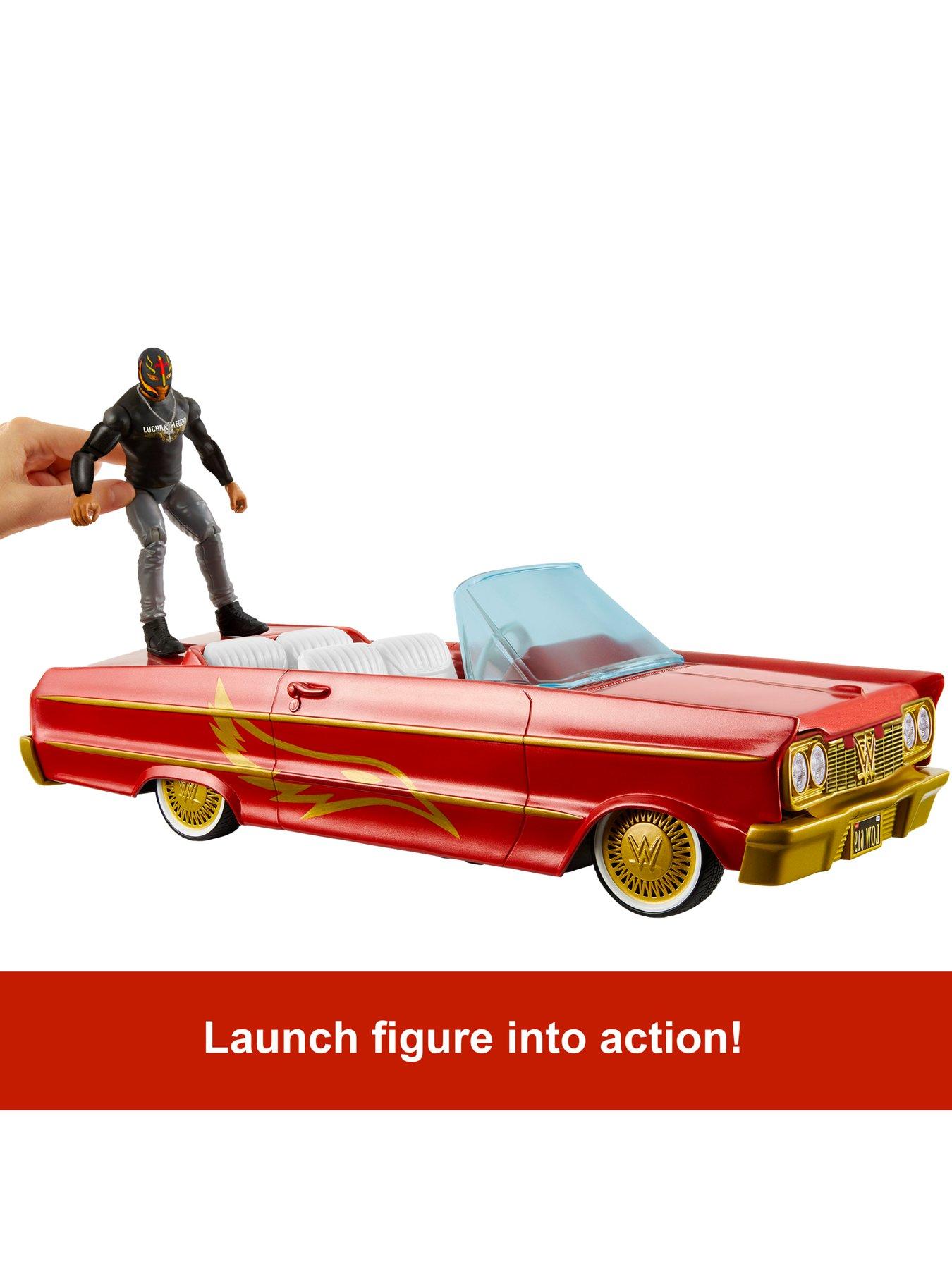  image of wwe-lucha-low-rider-vehicle-with-rey-mysterio-main-eventnbspaction-figure