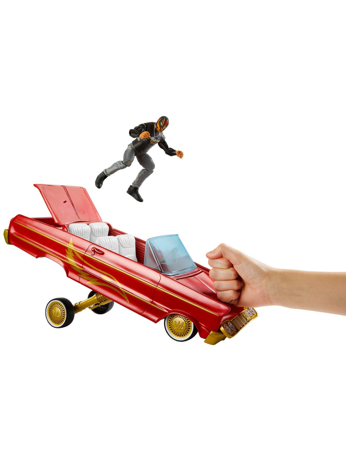  image of wwe-lucha-low-rider-vehicle-with-rey-mysterio-main-eventnbspaction-figure
