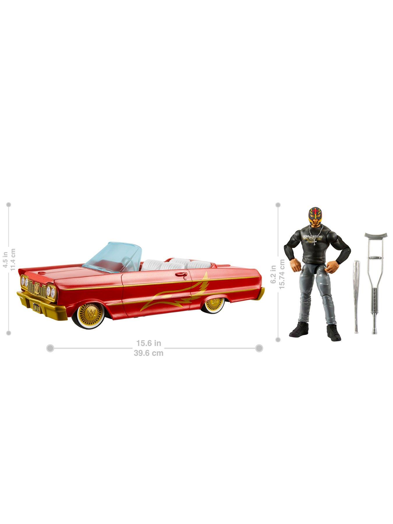  image of wwe-lucha-low-rider-vehicle-with-rey-mysterio-main-eventnbspaction-figure