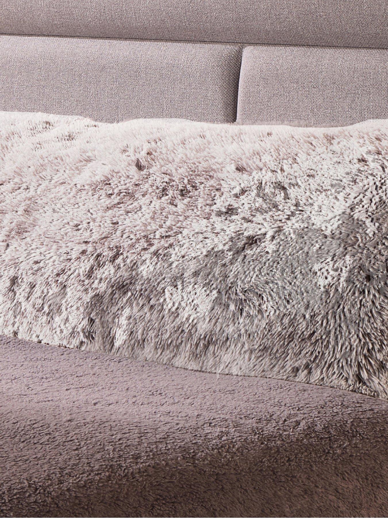 Very Home Long Hair Bolster Pillow 137cm - Silver
