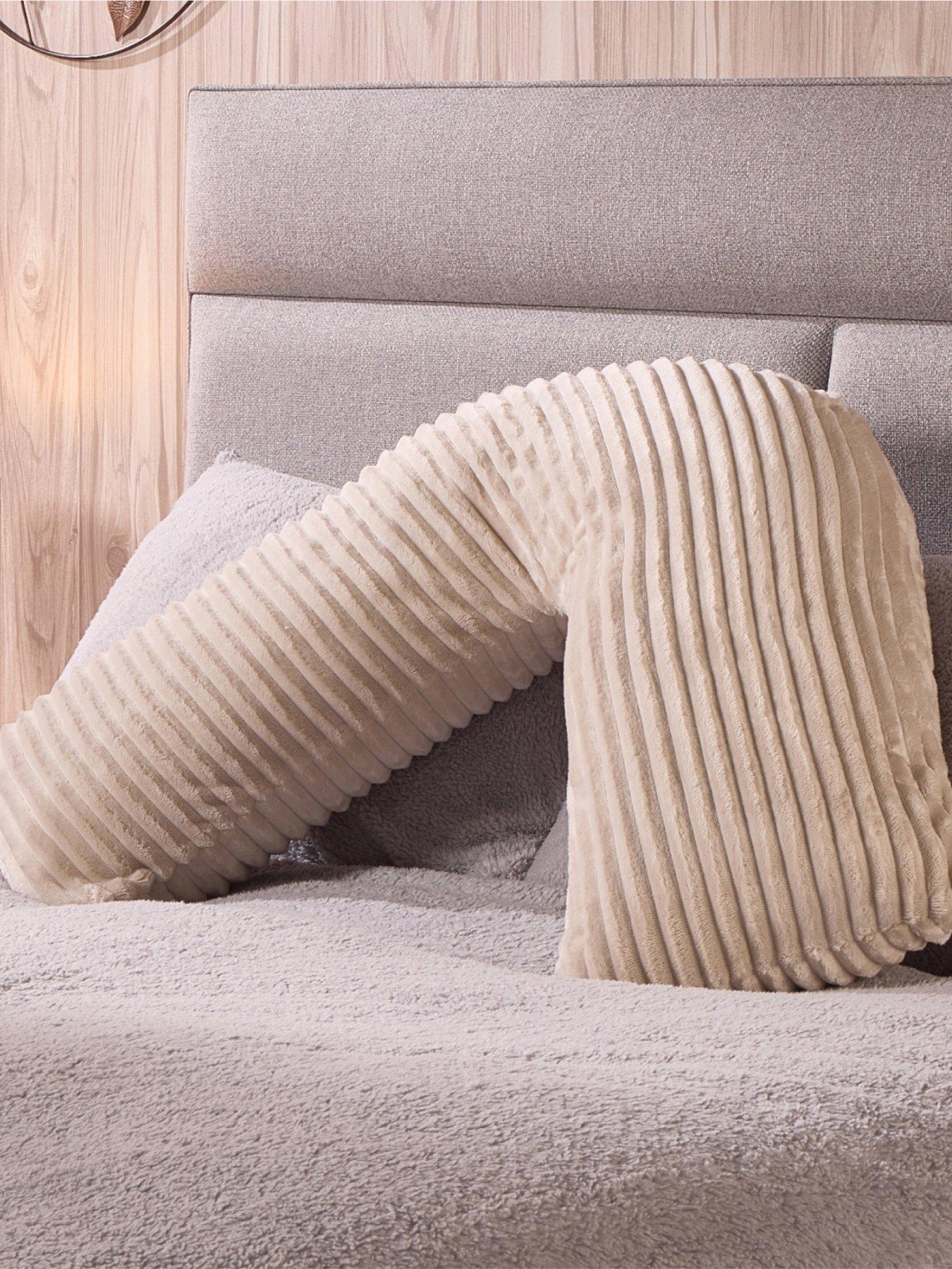Very Home Jumbo Cord V-Shaped Pillow