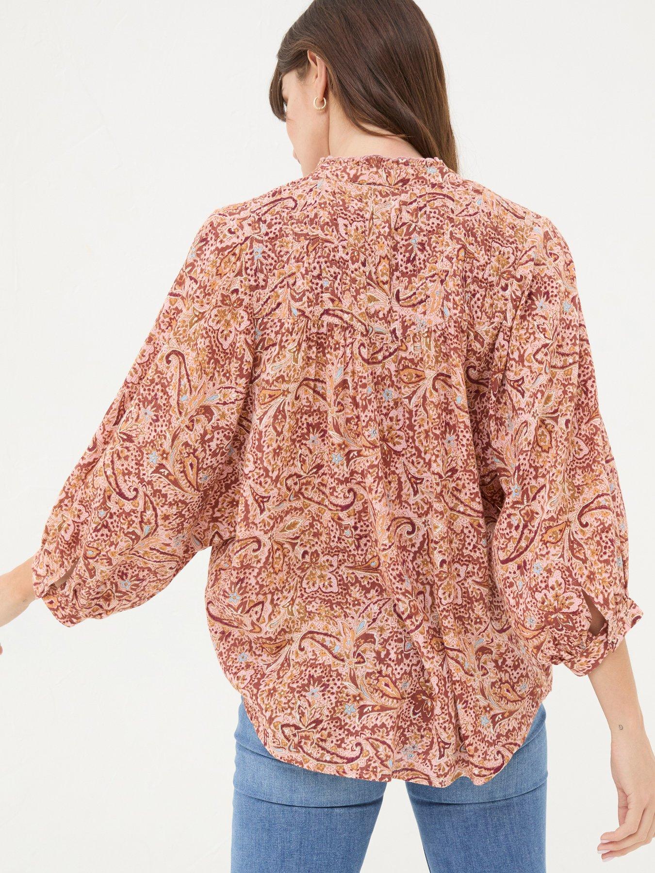  image of fatface-evelyn-wild-paisley-blouse-pink